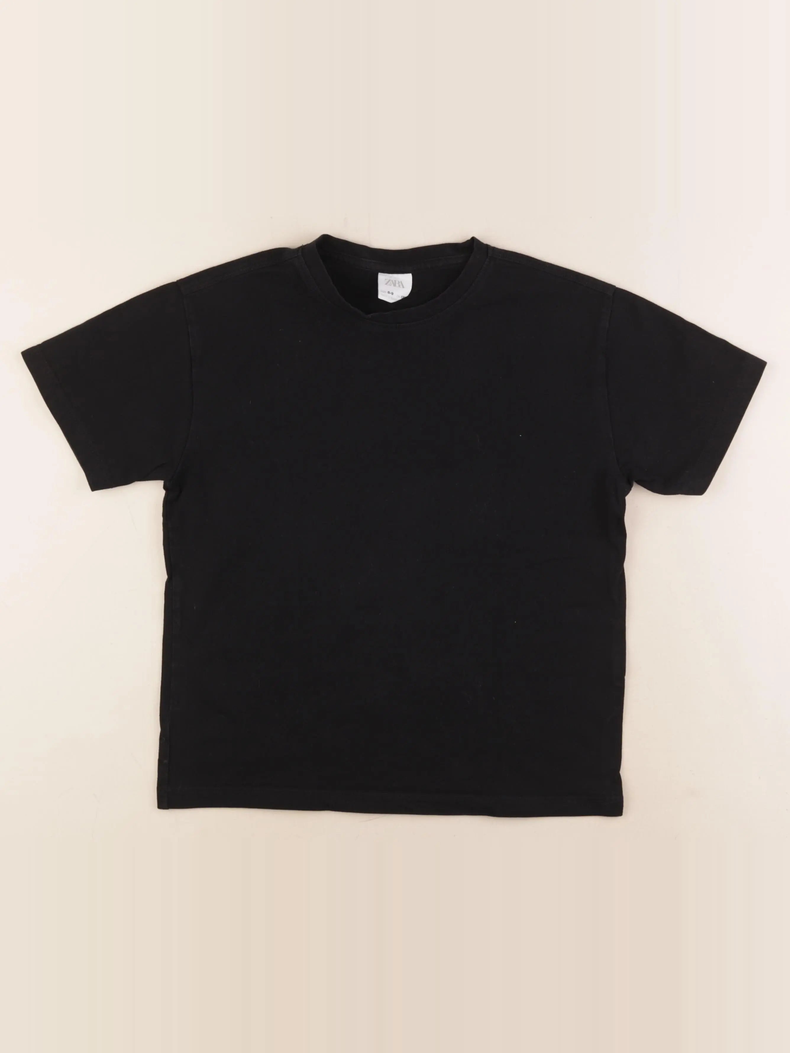 Zara - tee-shirt noir - 8/9 ans