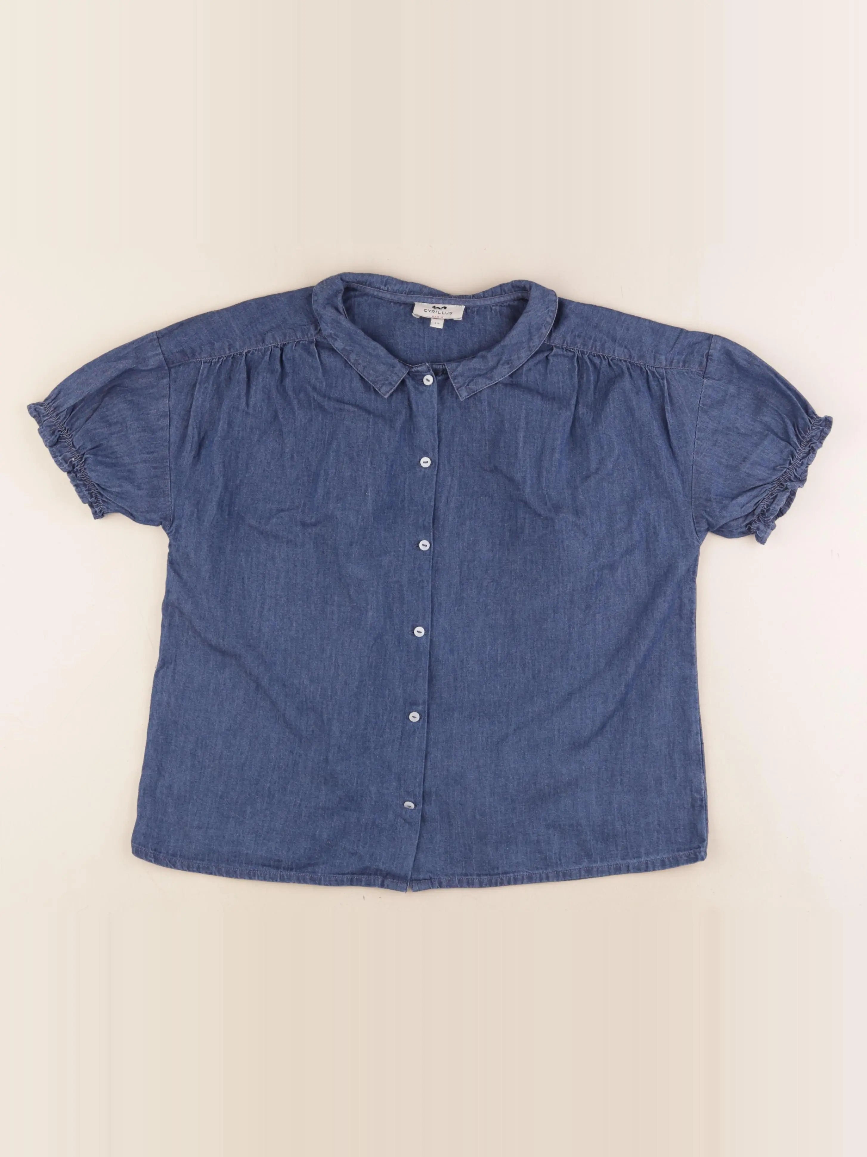Cyrillus - blouse bleu - 12 ans