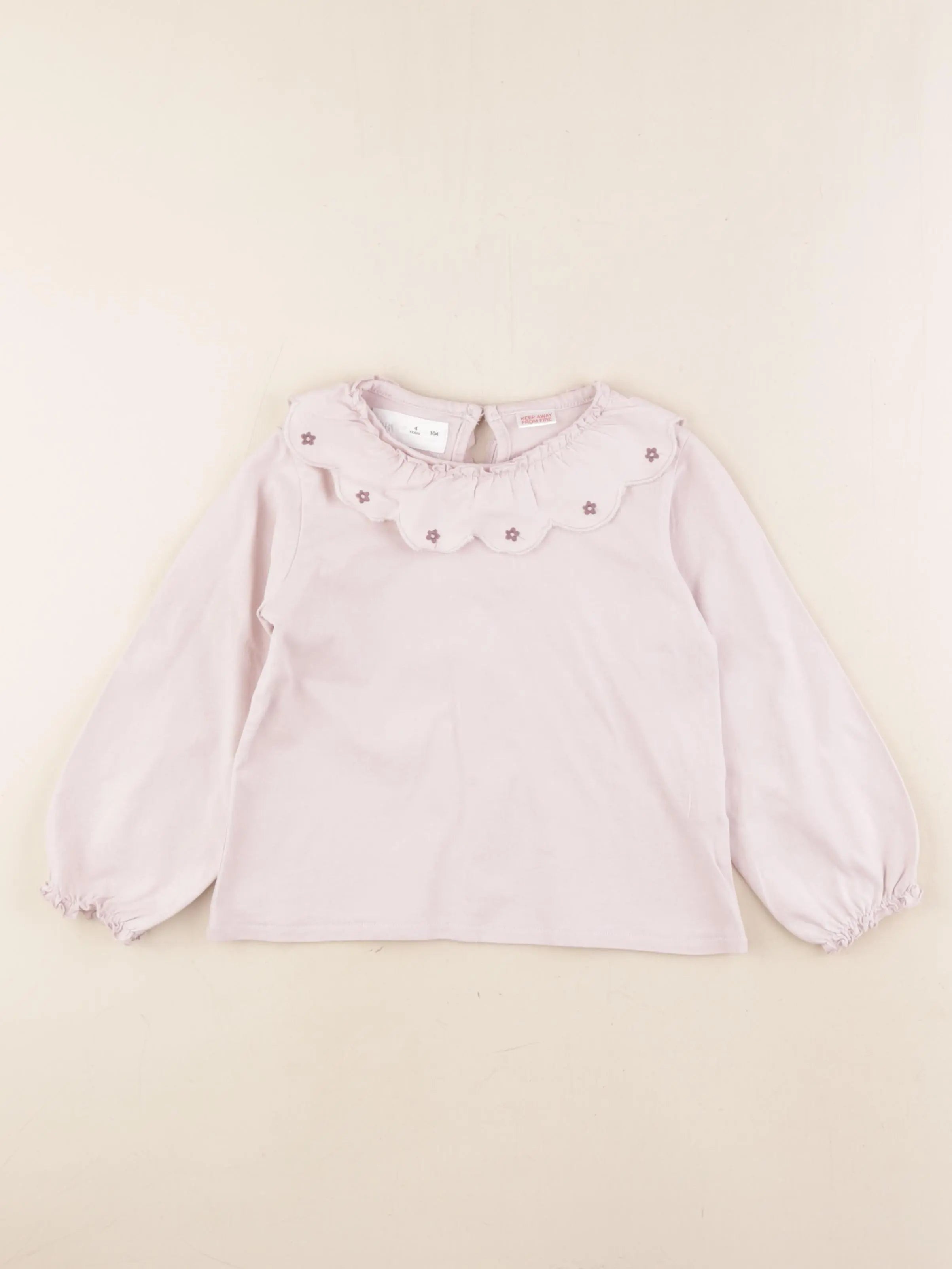 Zara - tee-shirt rose - 4 ans