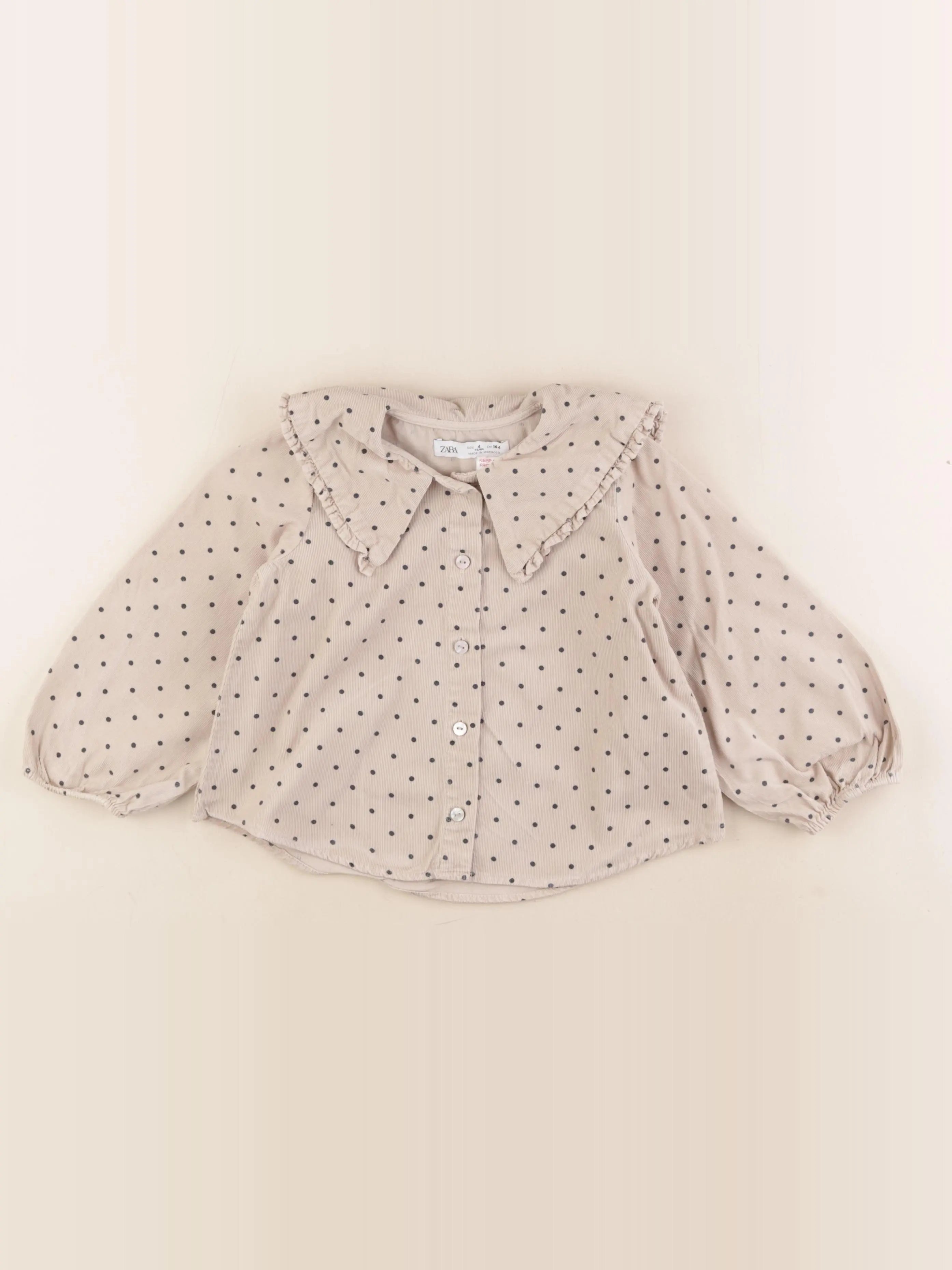 Zara - blouse marron - 4 ans