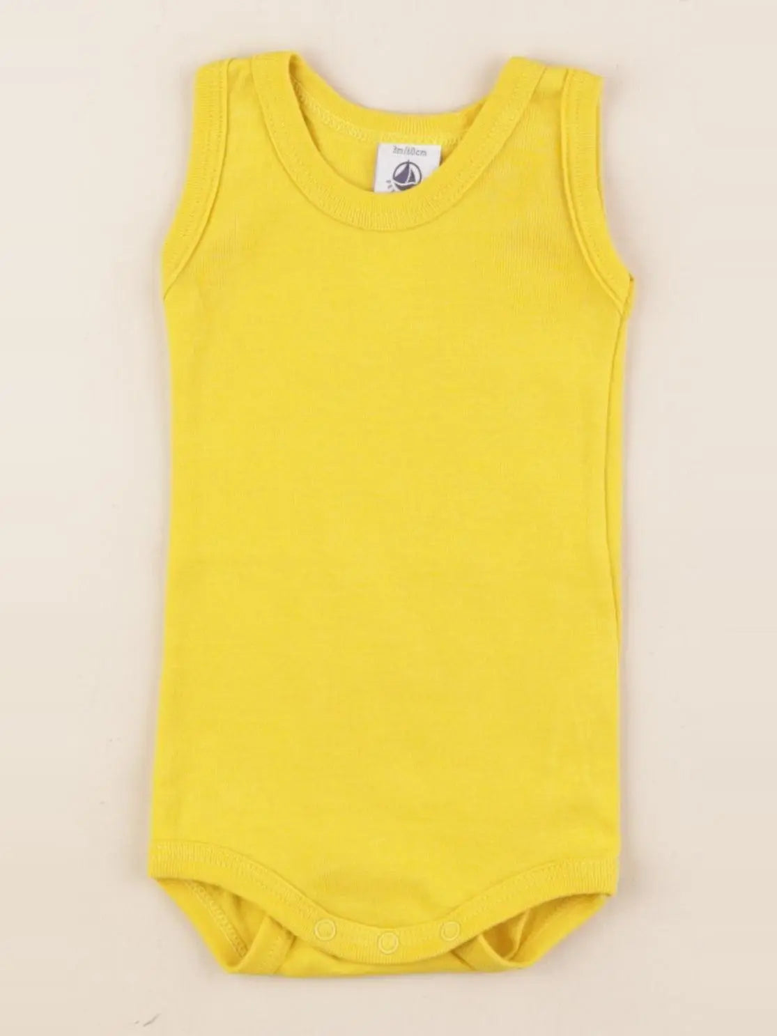 Petit Bateau - body jaune - 3 mois