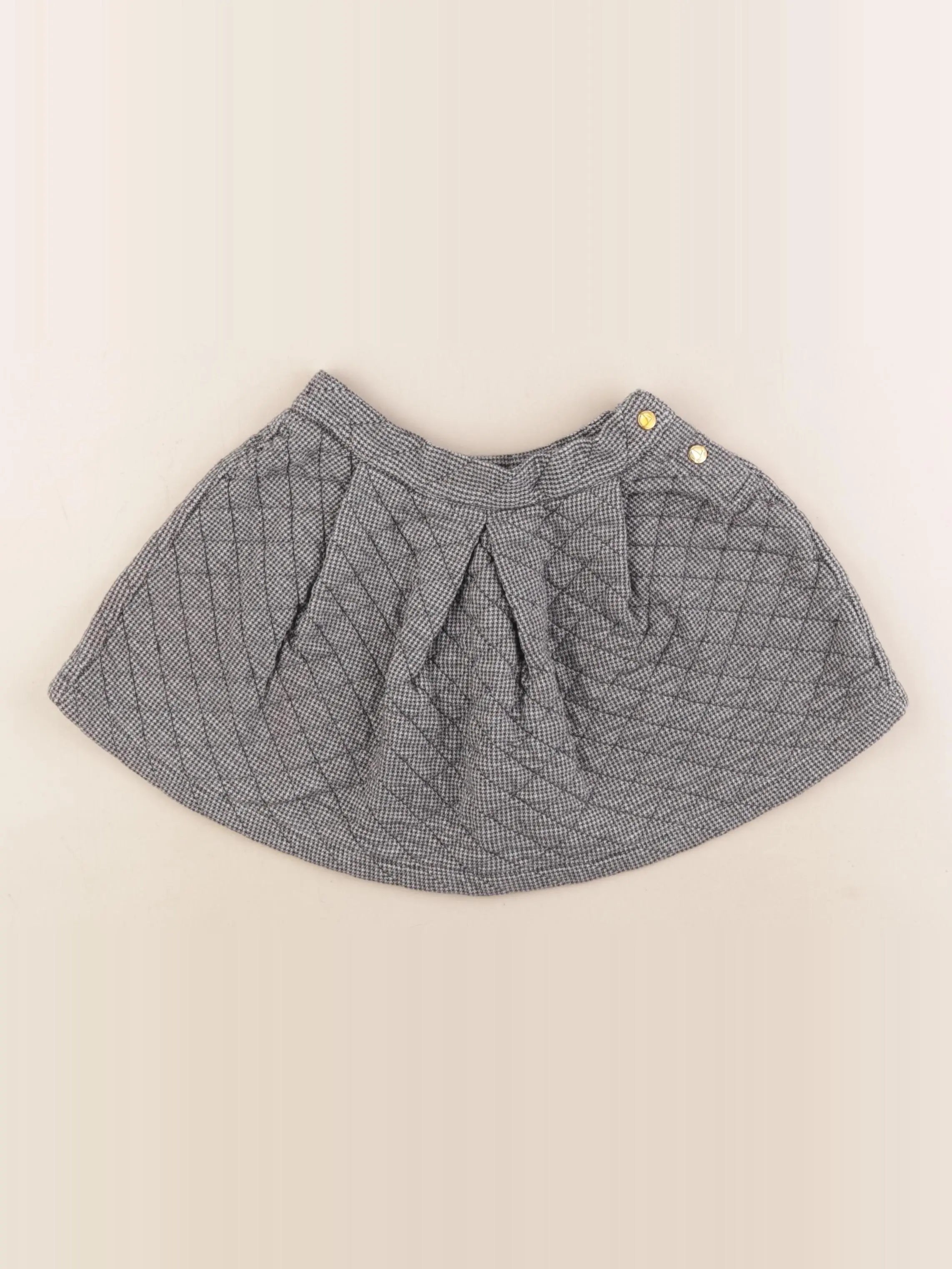 Petit Bateau - jupe gris - 6 ans