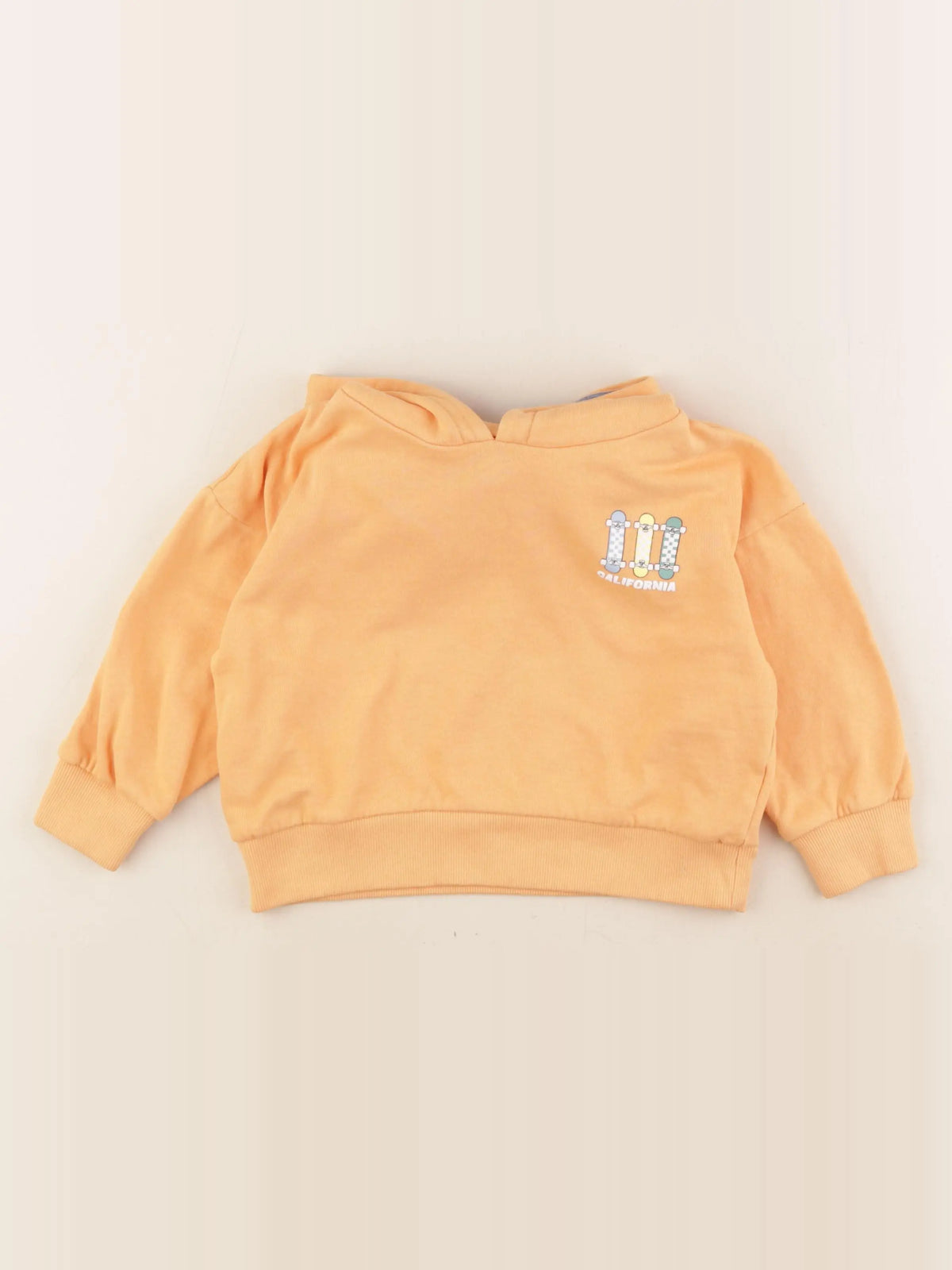 Vertbaudet - sweat orange - 4 ans