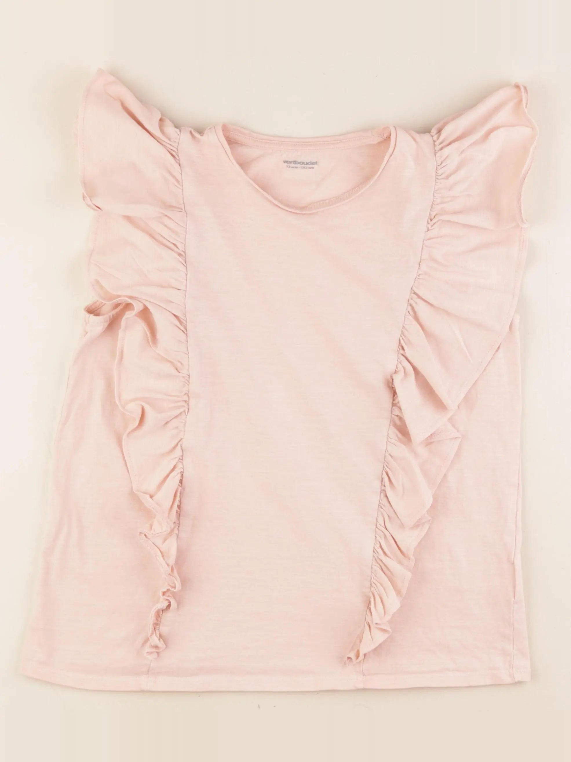 Vertbaudet - tee-shirt rose - 12 ans