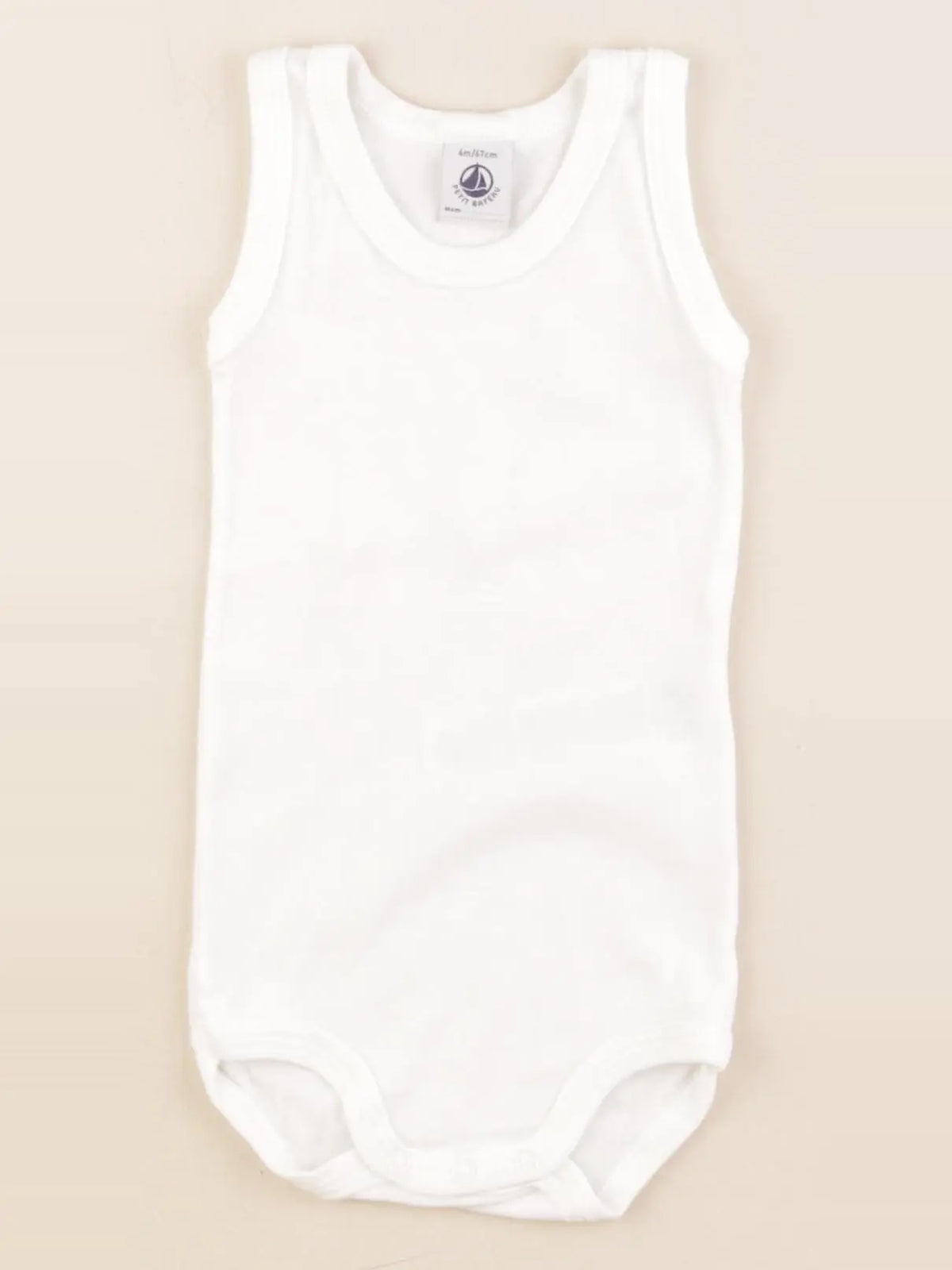 Petit Bateau - body blanc - 6 mois