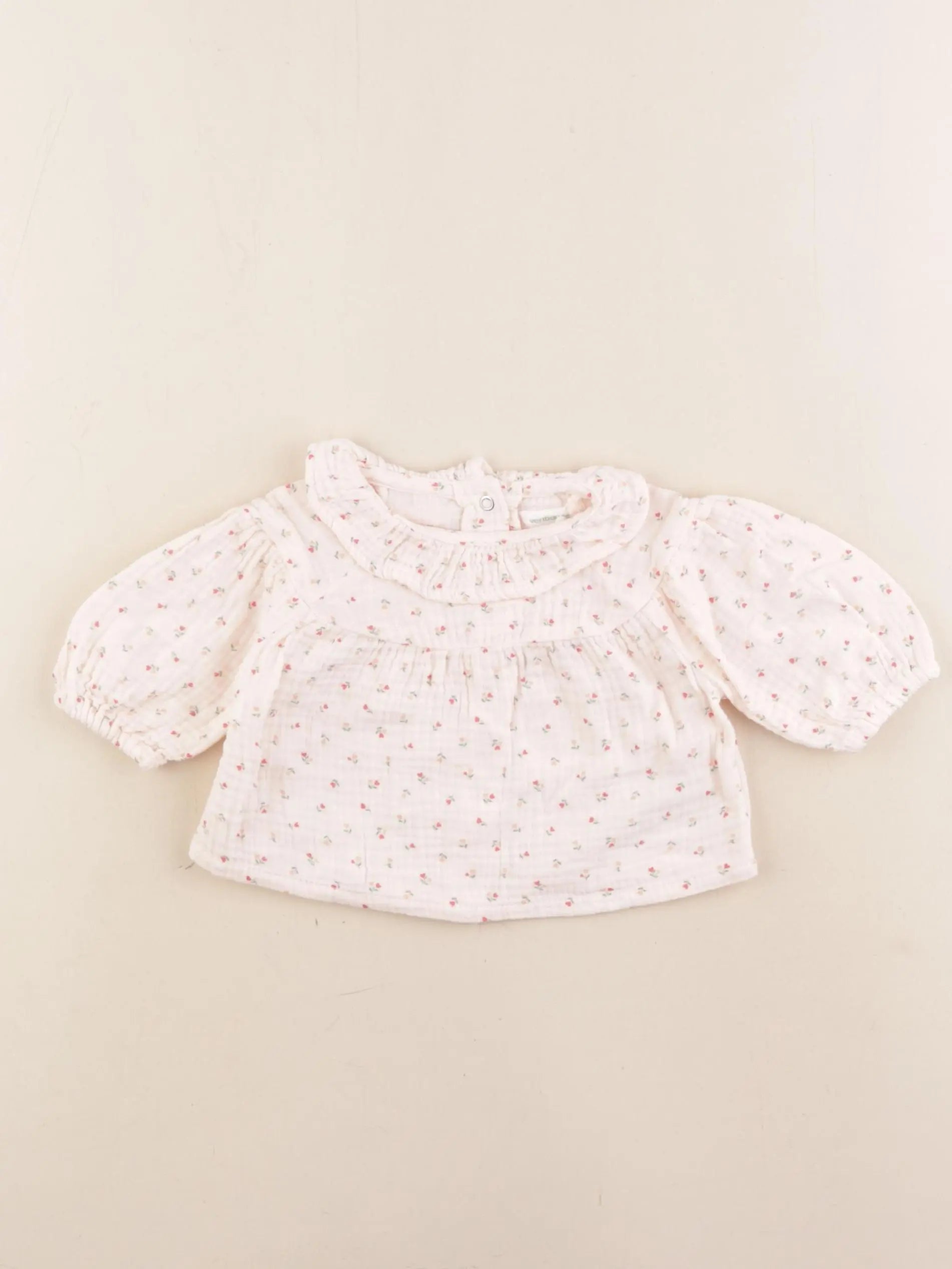 Vertbaudet - blouse rose - 1 mois