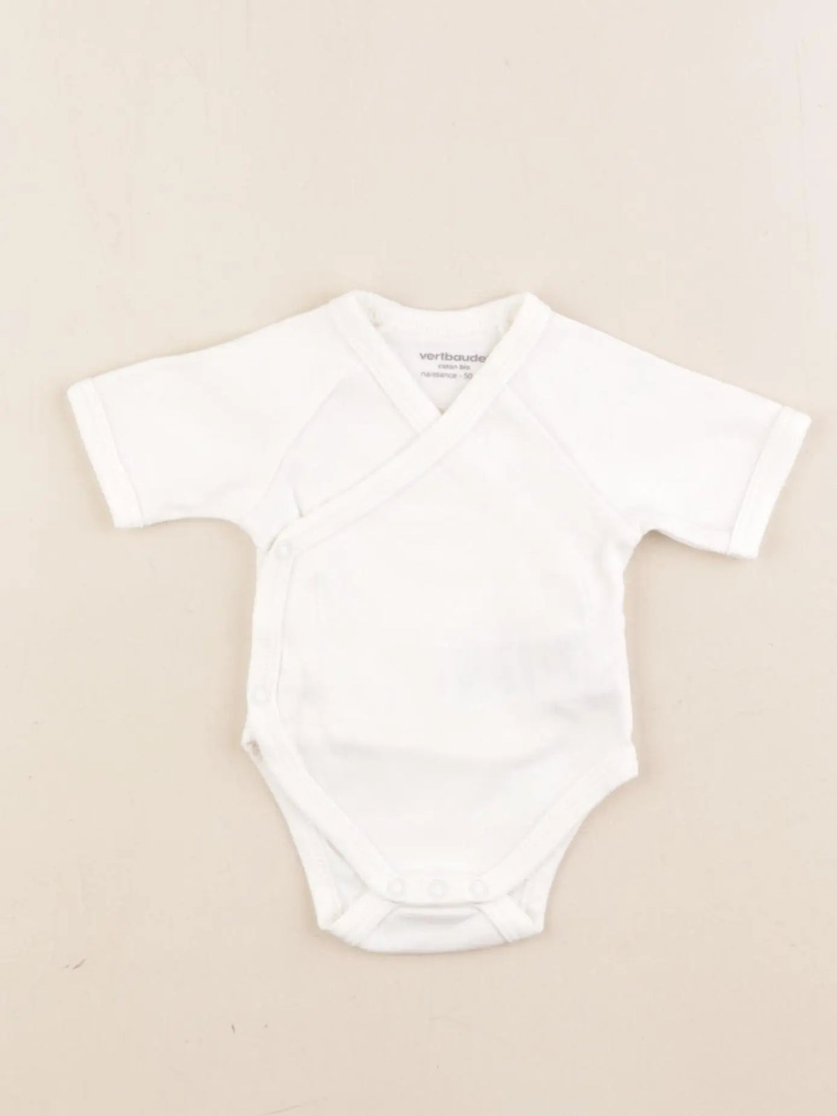 Vertbaudet - body blanc - 0 mois