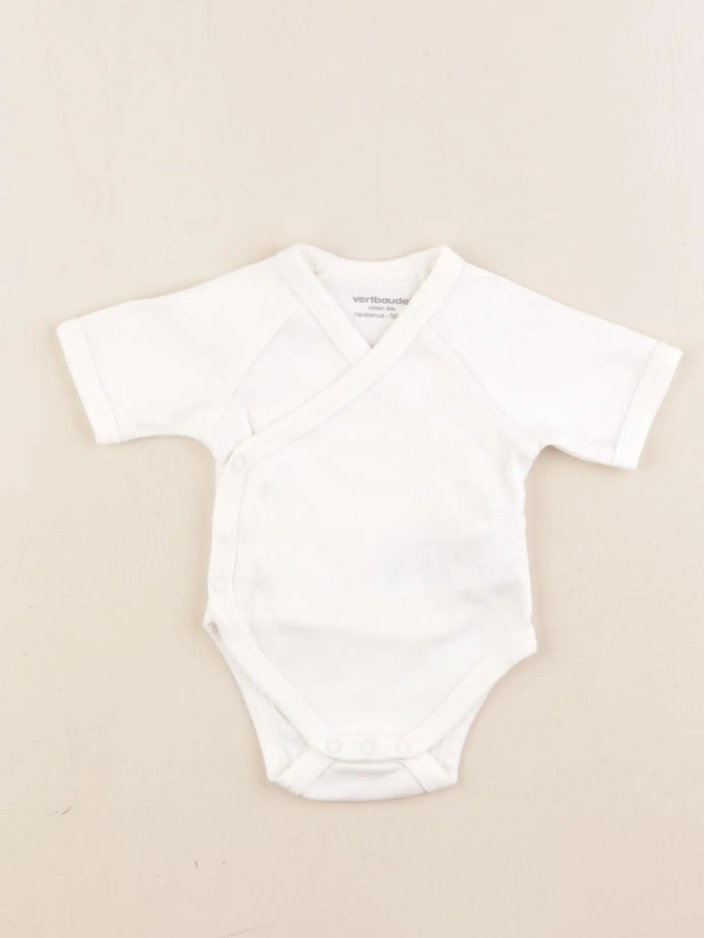 Vertbaudet - body blanc - 0 mois