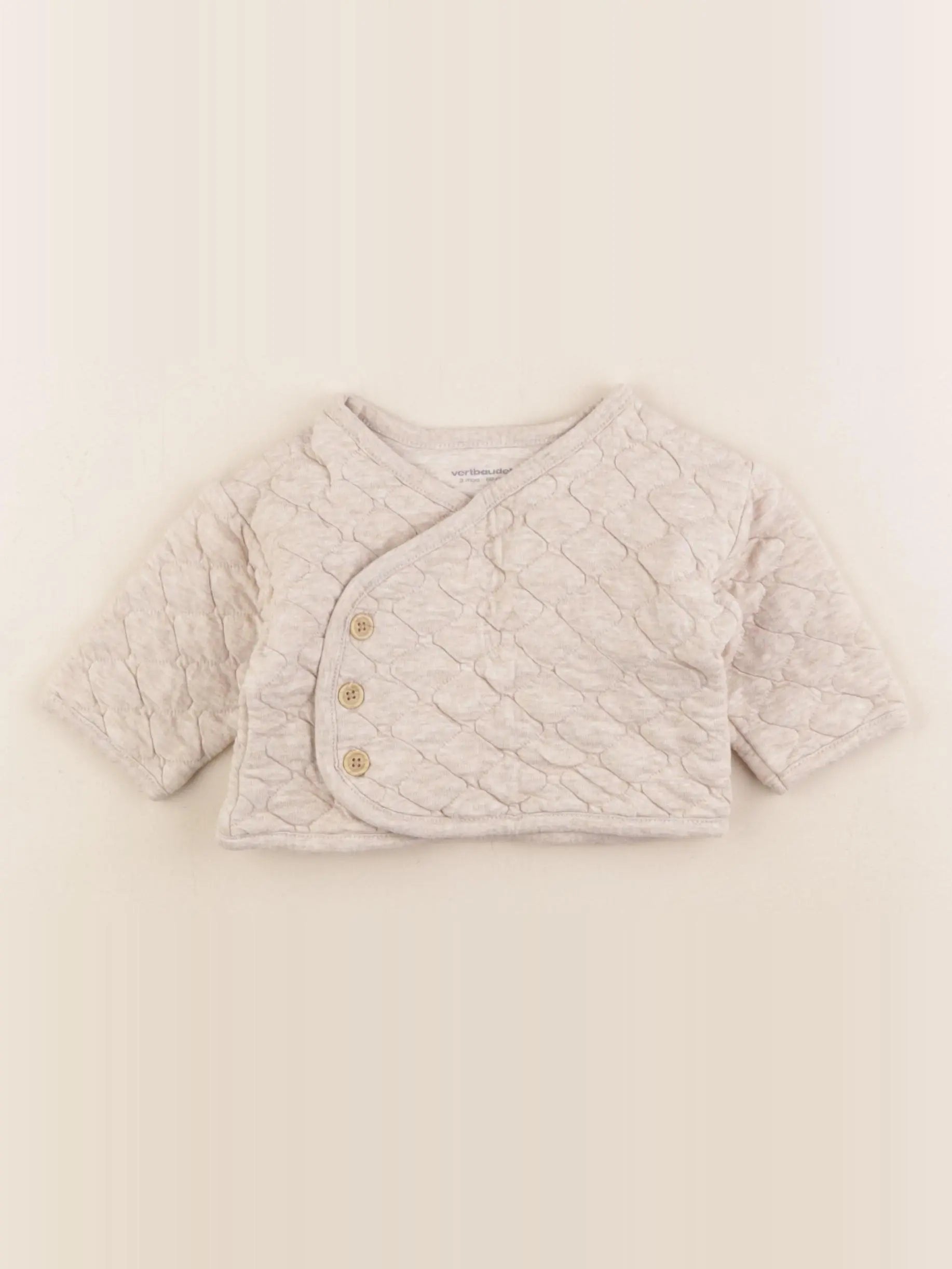 Vertbaudet - gilet marron - 3 mois