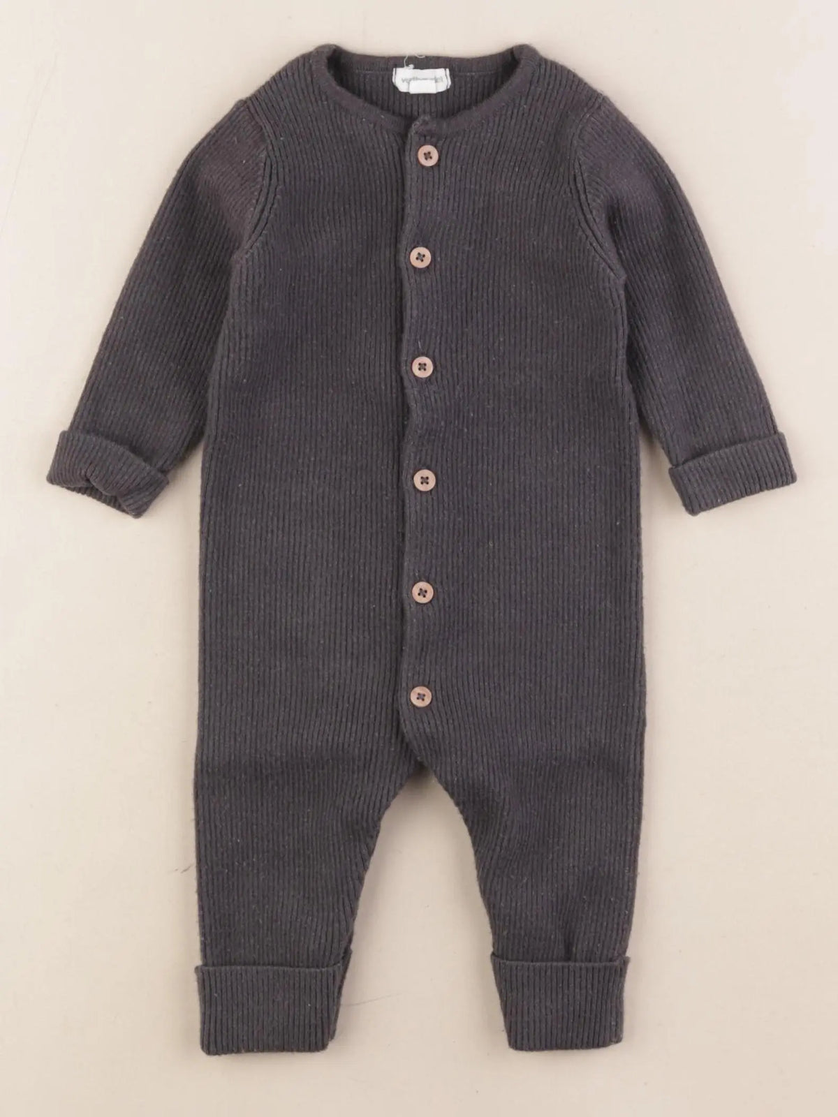 Vertbaudet - combinaison gris - 6 mois