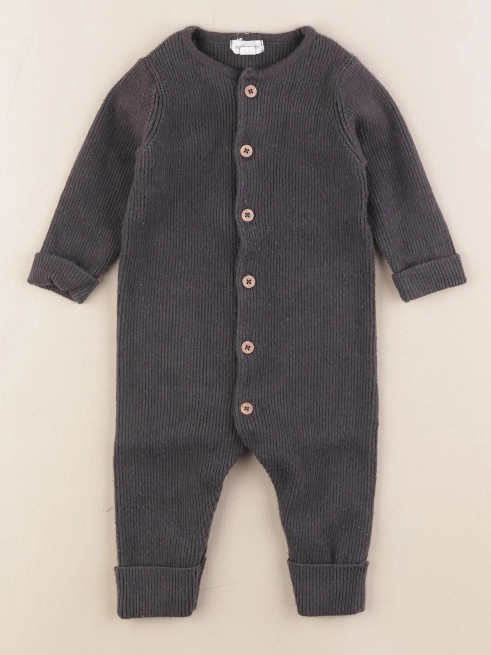Vertbaudet - combinaison gris - 6 mois