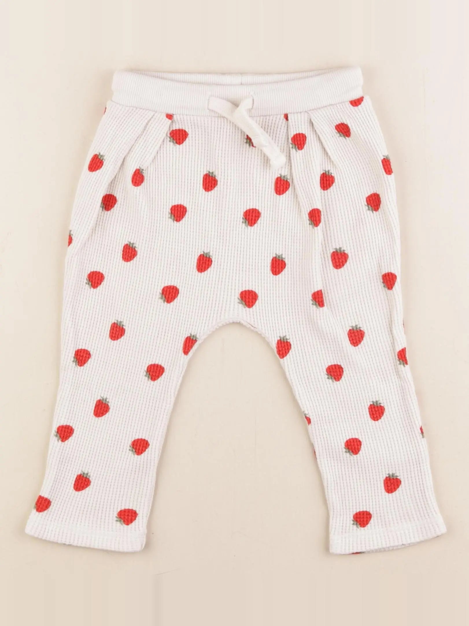 Boutchou - sarouel beige, rouge - 12 mois