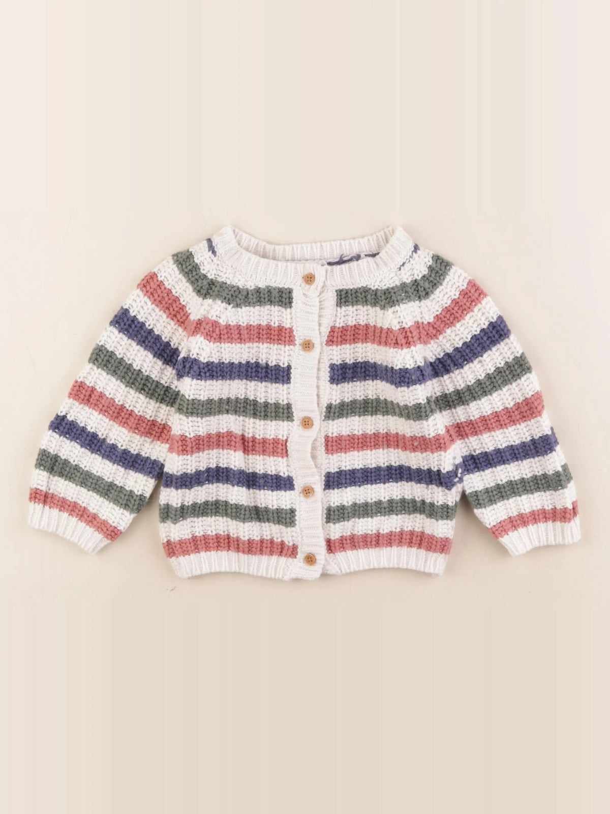 Boutchou - gilet multicolore - 12 mois