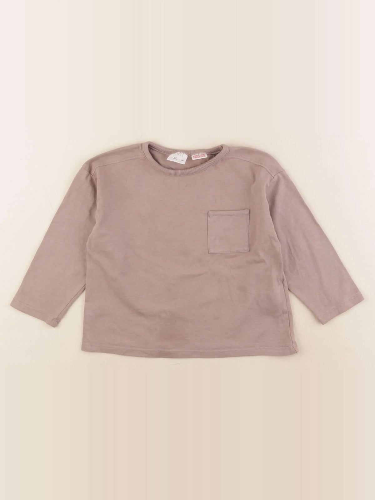 Zara - tee-shirt beige - 18 mois
