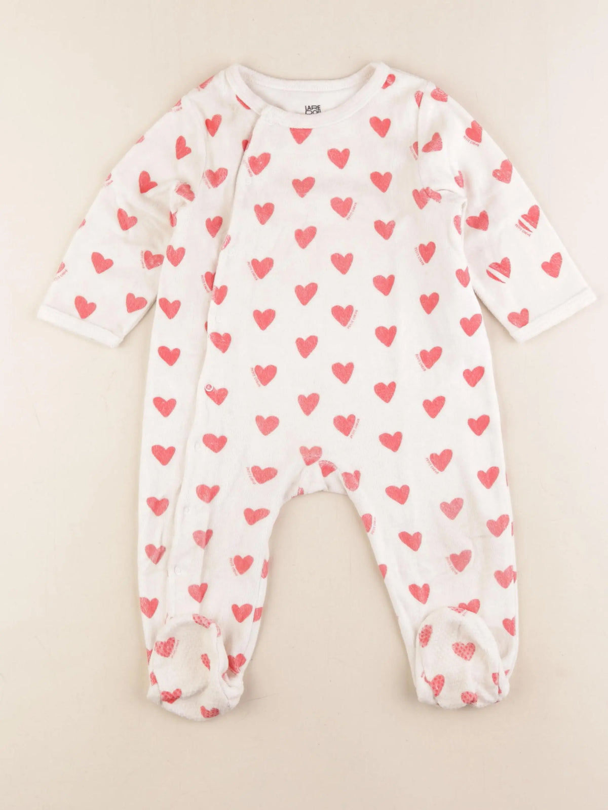 La Redoute - pyjama velours rouge - 18 mois