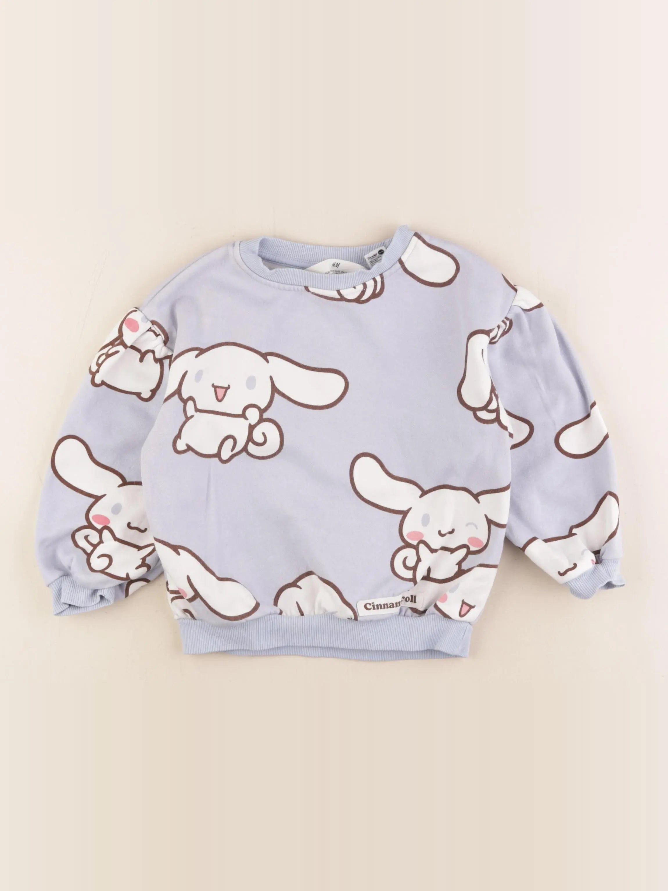 H&M - sweat bleu - 2/4 ans