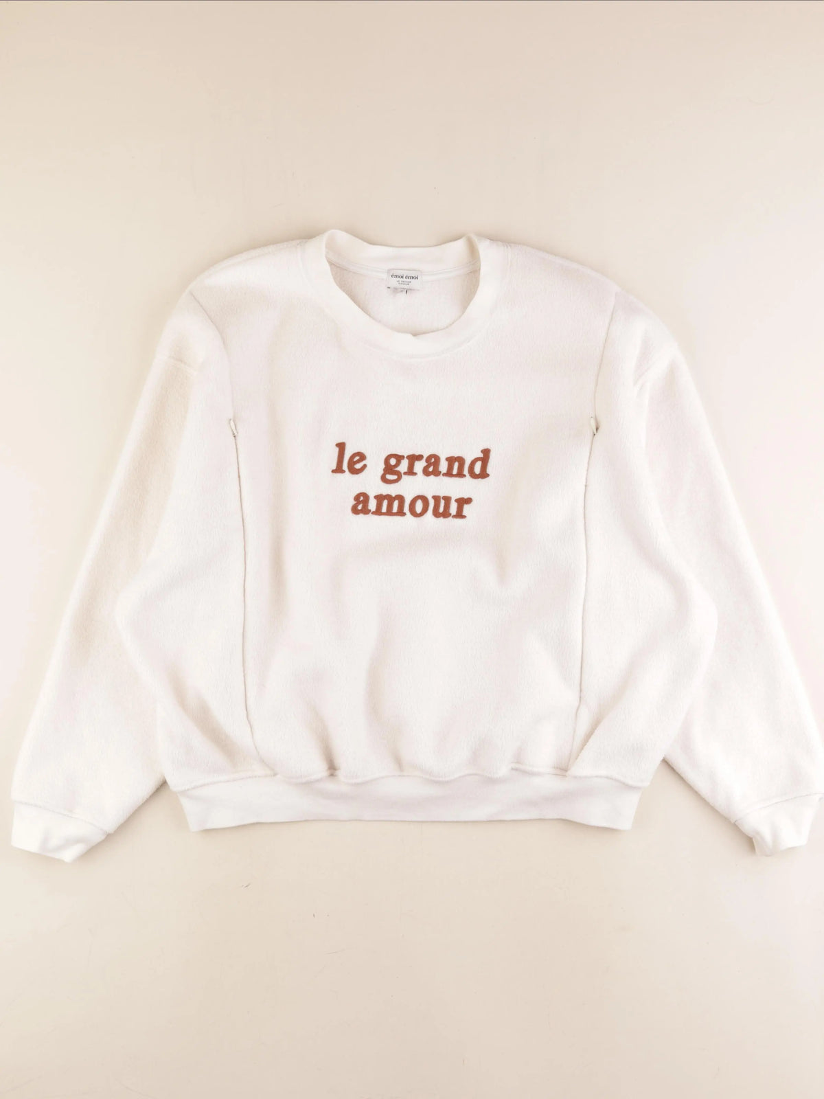 Emoi emoi - sweat grossesse beige - m