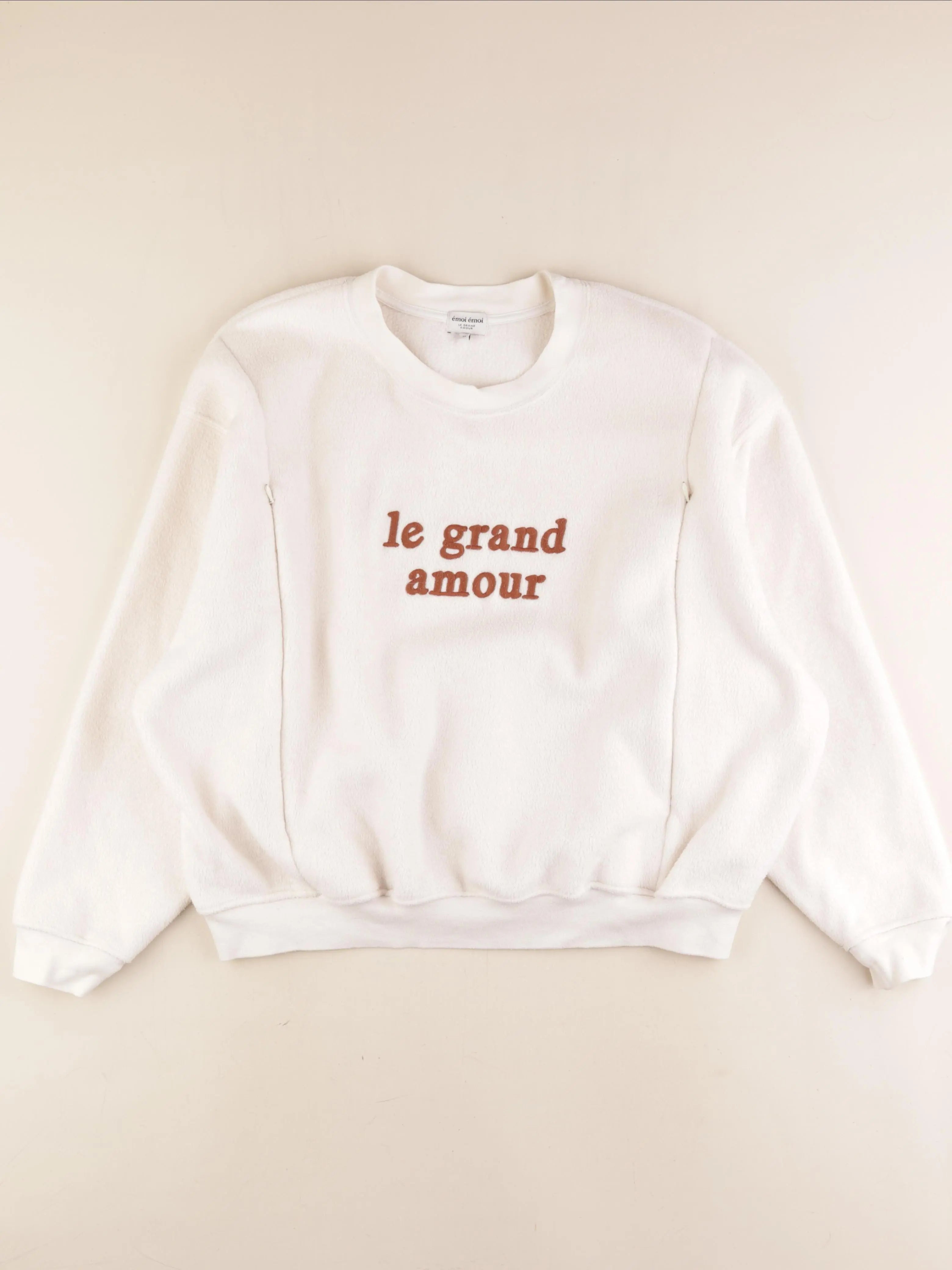 Emoi emoi - sweat grossesse beige - m