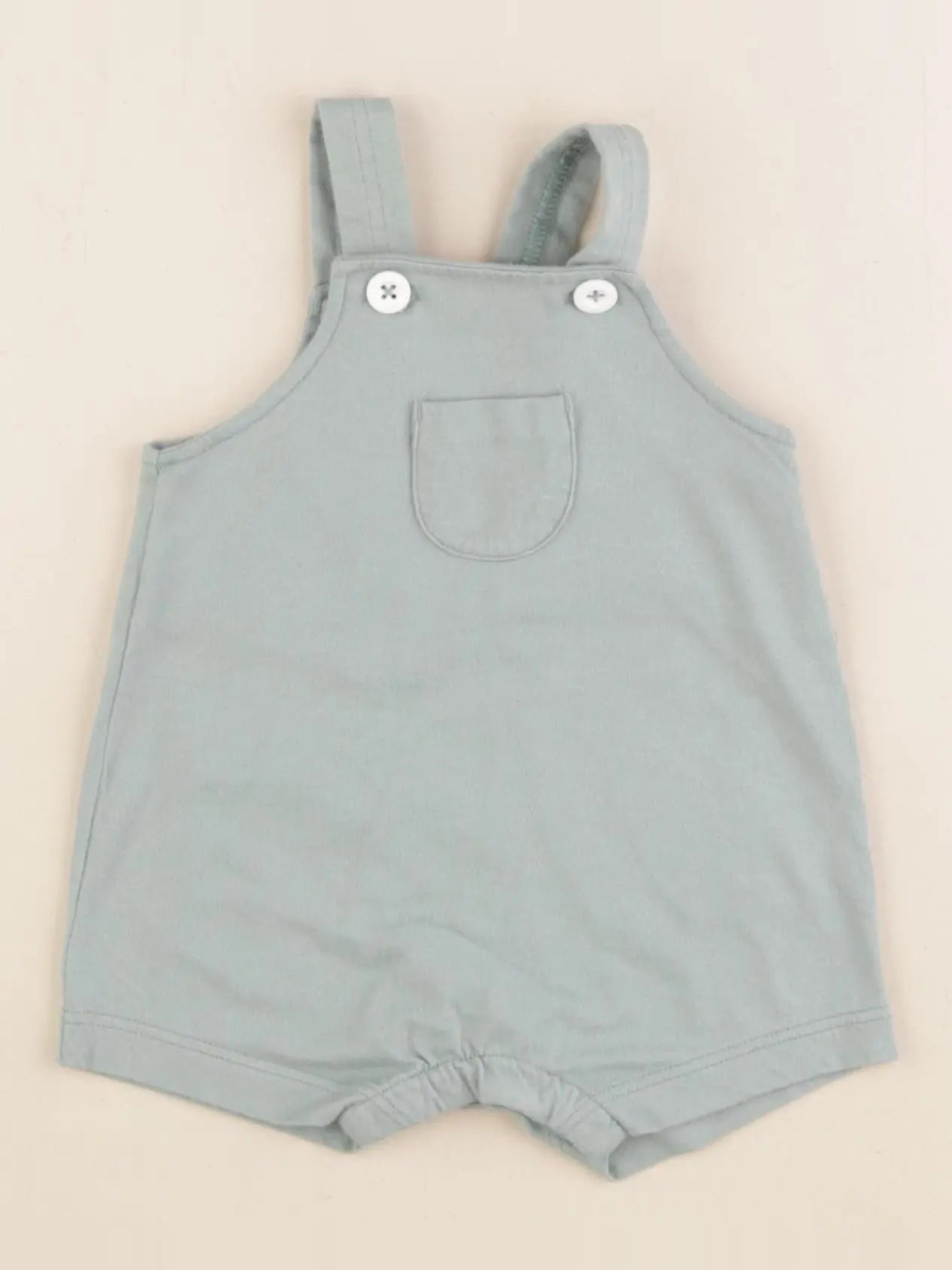 Petit Bateau - salopette coton vert - 3 mois