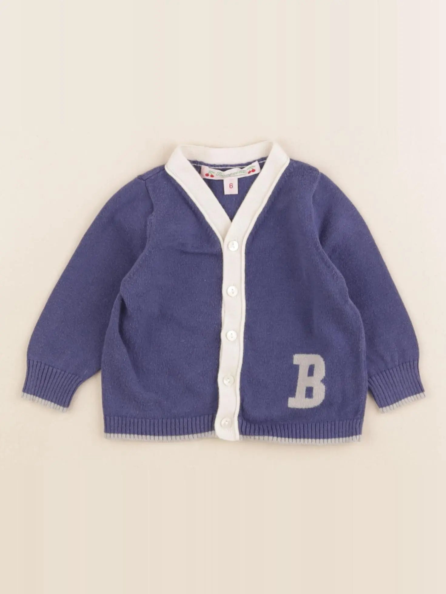 Bonpoint - gilet bleu - 6 mois