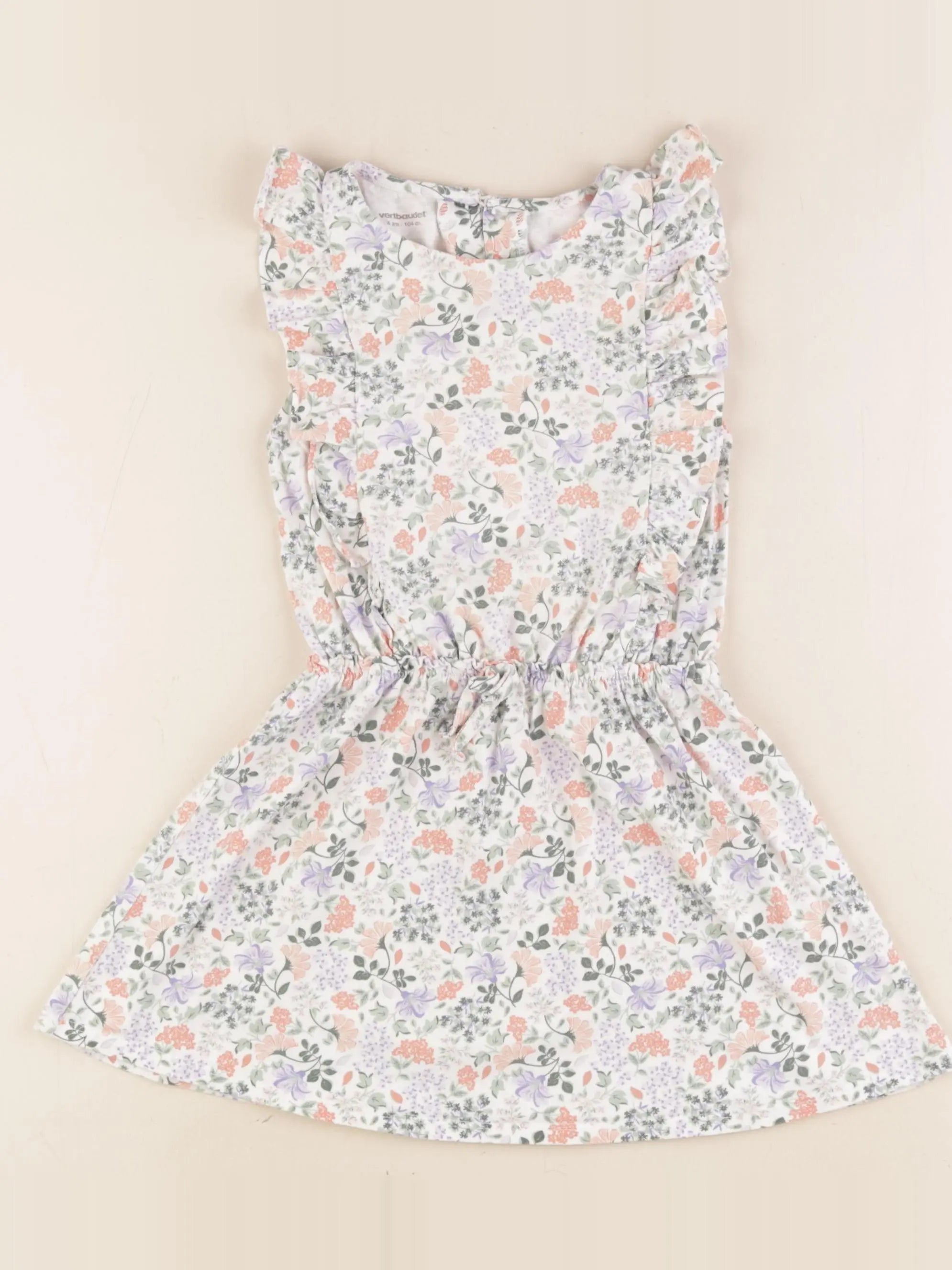 Vertbaudet - robe multicolore - 4 ans