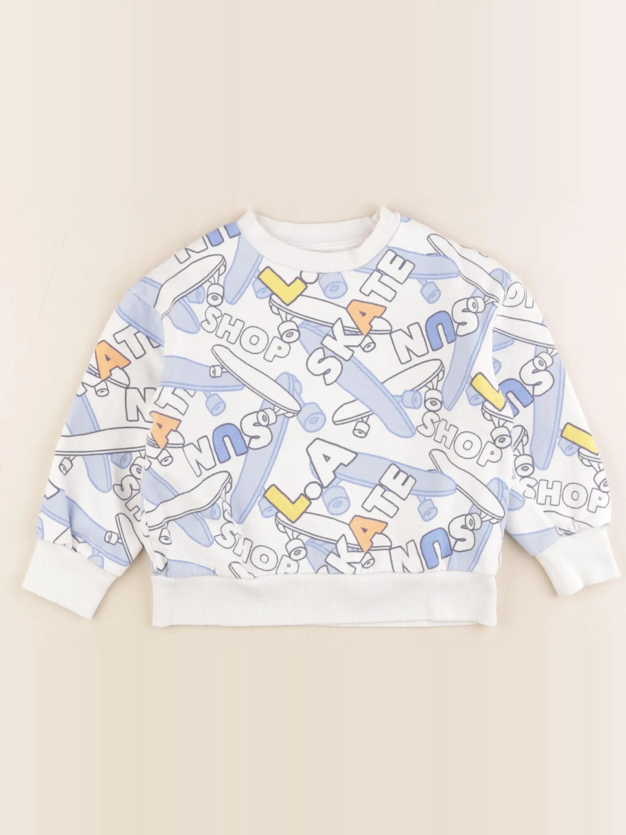 Vertbaudet - sweat multicolore - 4 ans