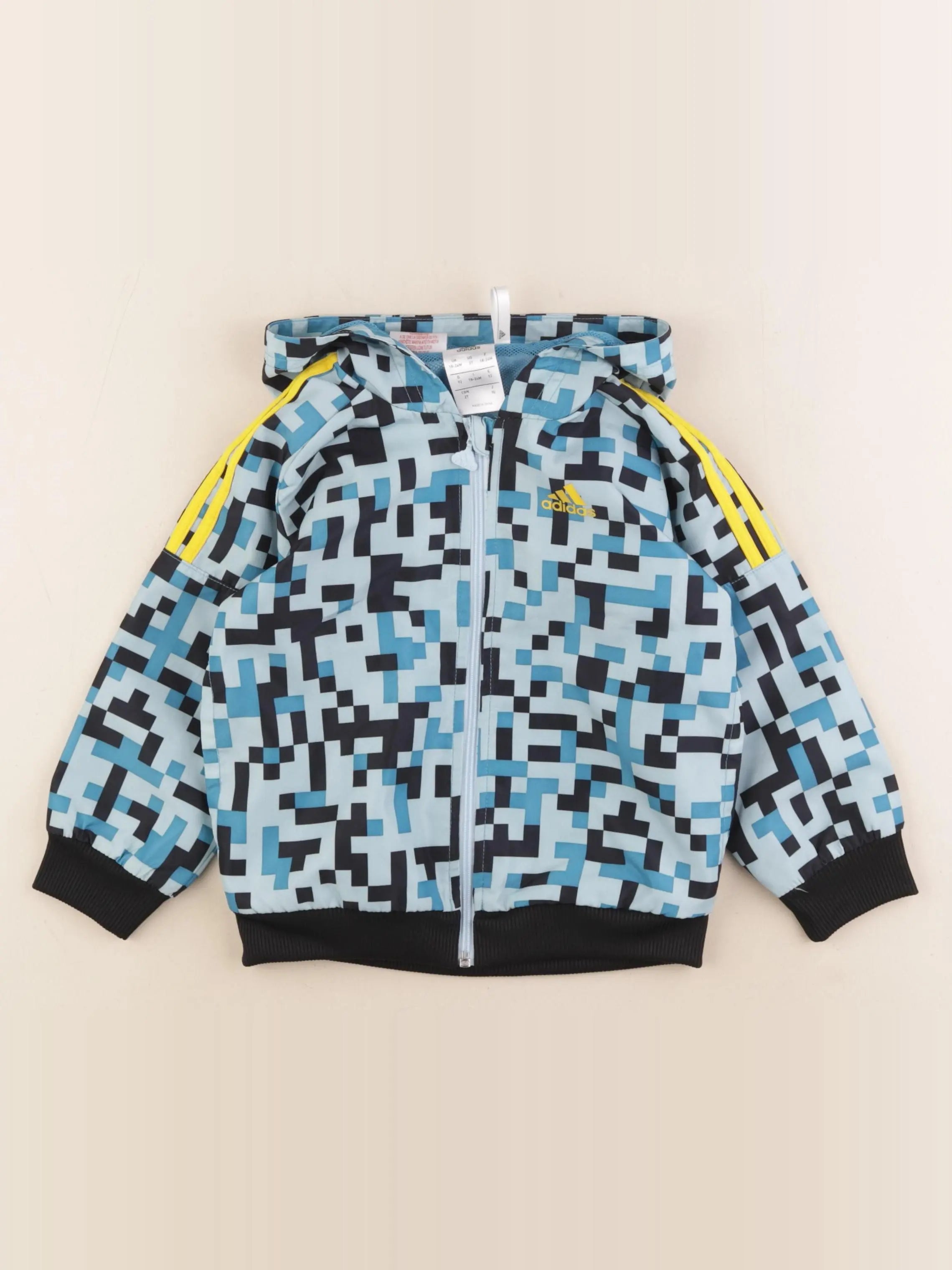 Adidas - coupe-vent bleu - 18/24 mois
