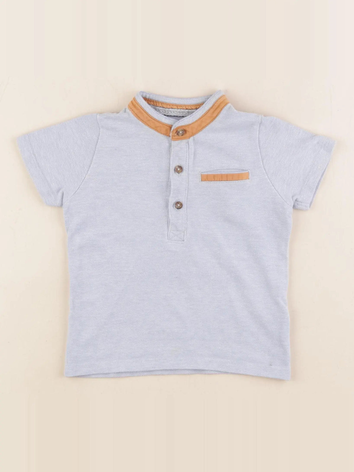 Vertbaudet - polo bleu - 2 ans