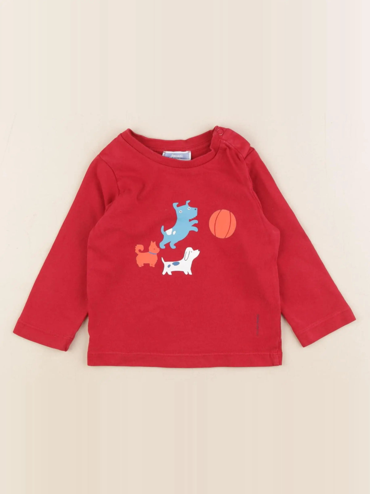 Jacadi - tee-shirt rouge - 12 mois