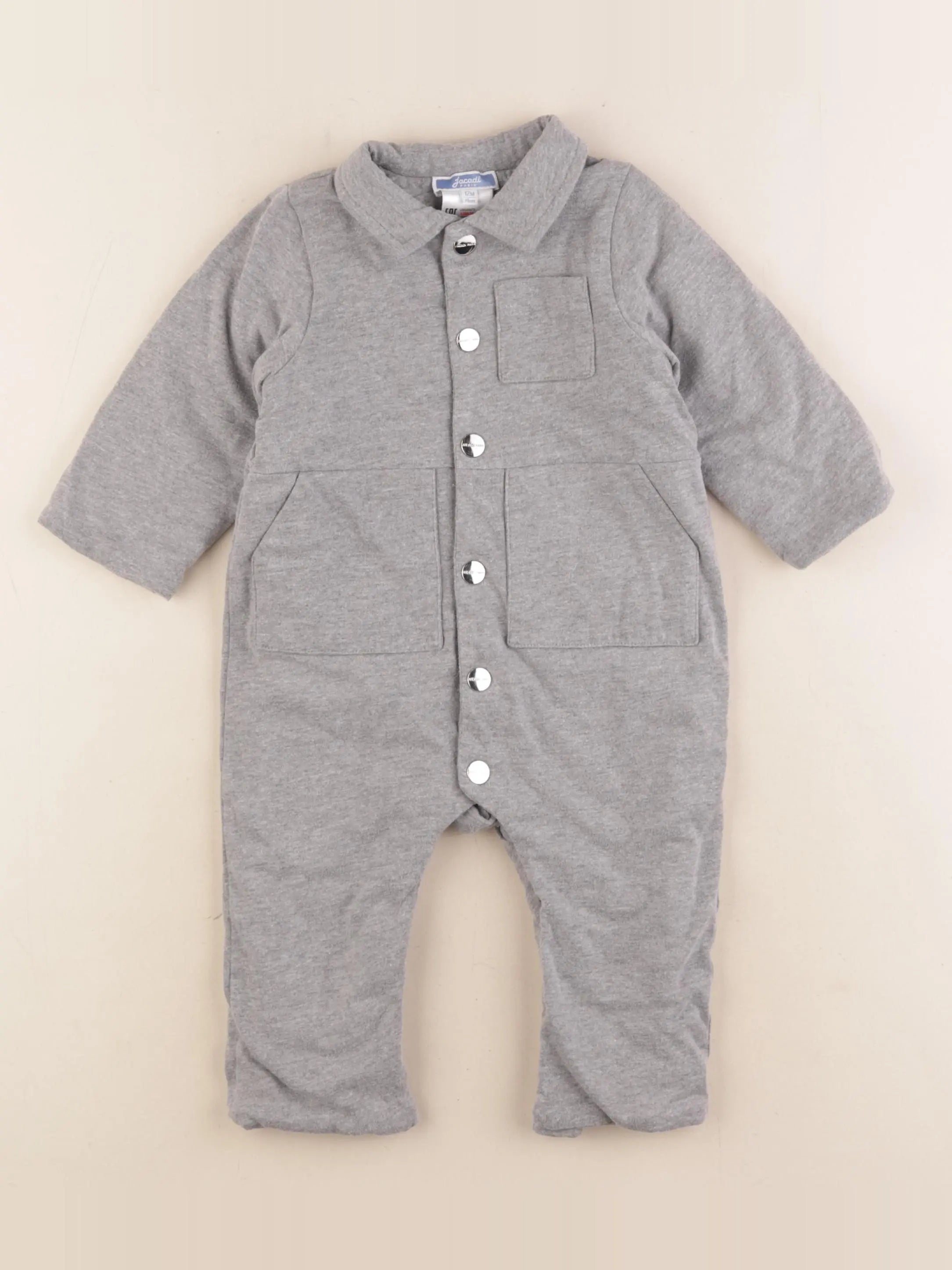 Jacadi - combinaison gris - 12 mois