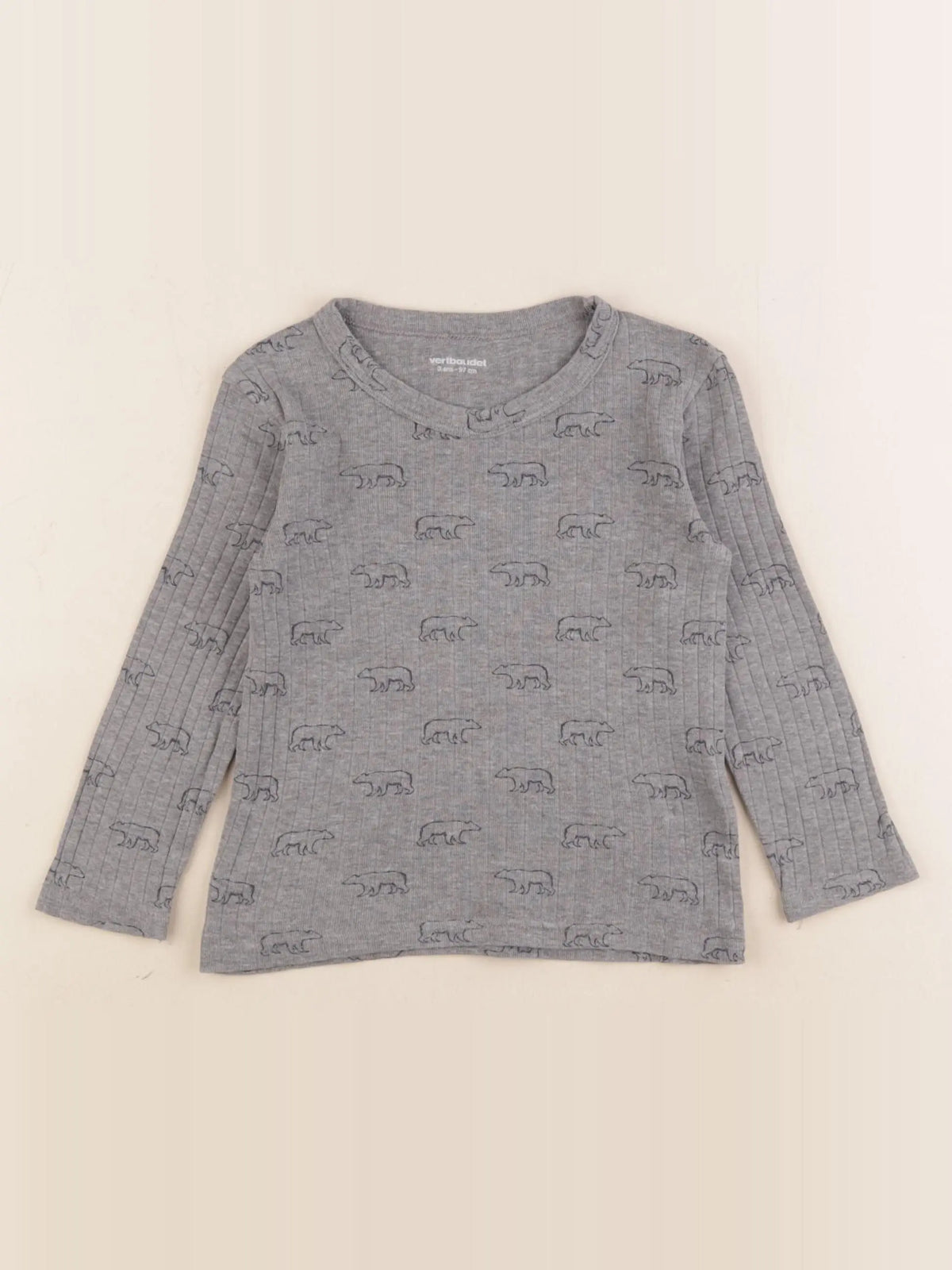 Vertbaudet - tee-shirt gris - 3 ans