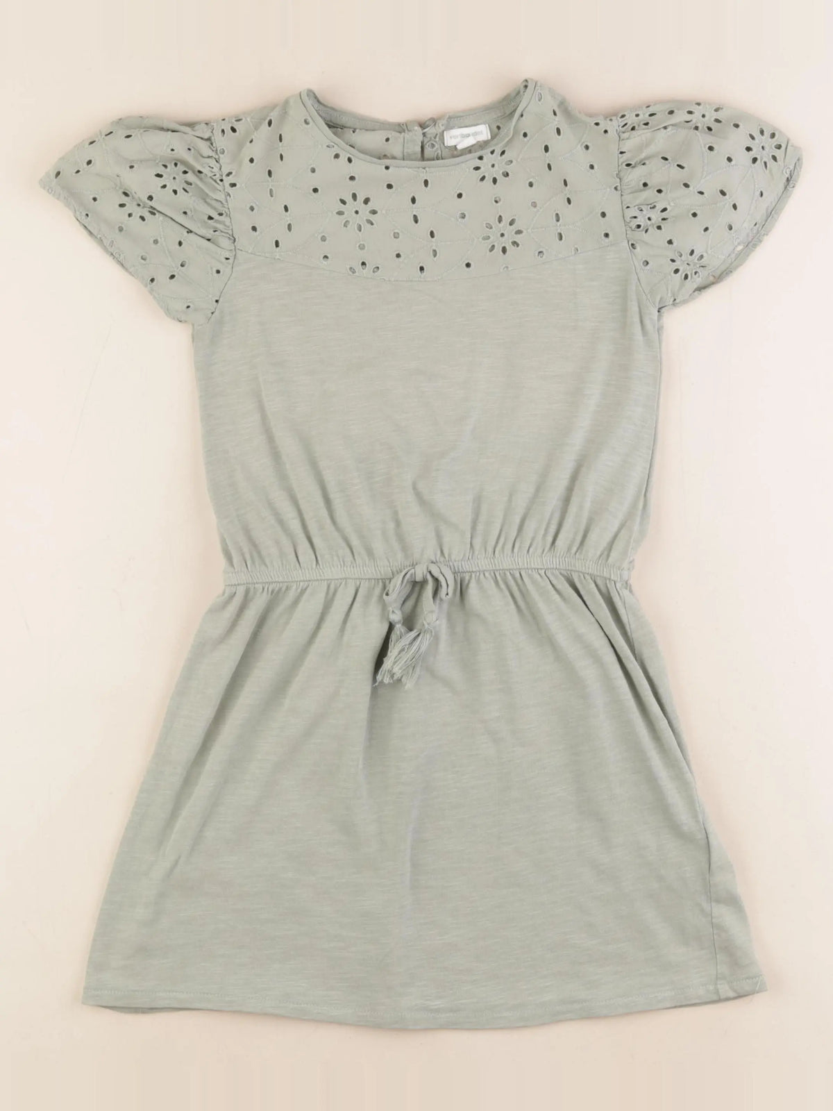 Vertbaudet - robe vert - 8 ans