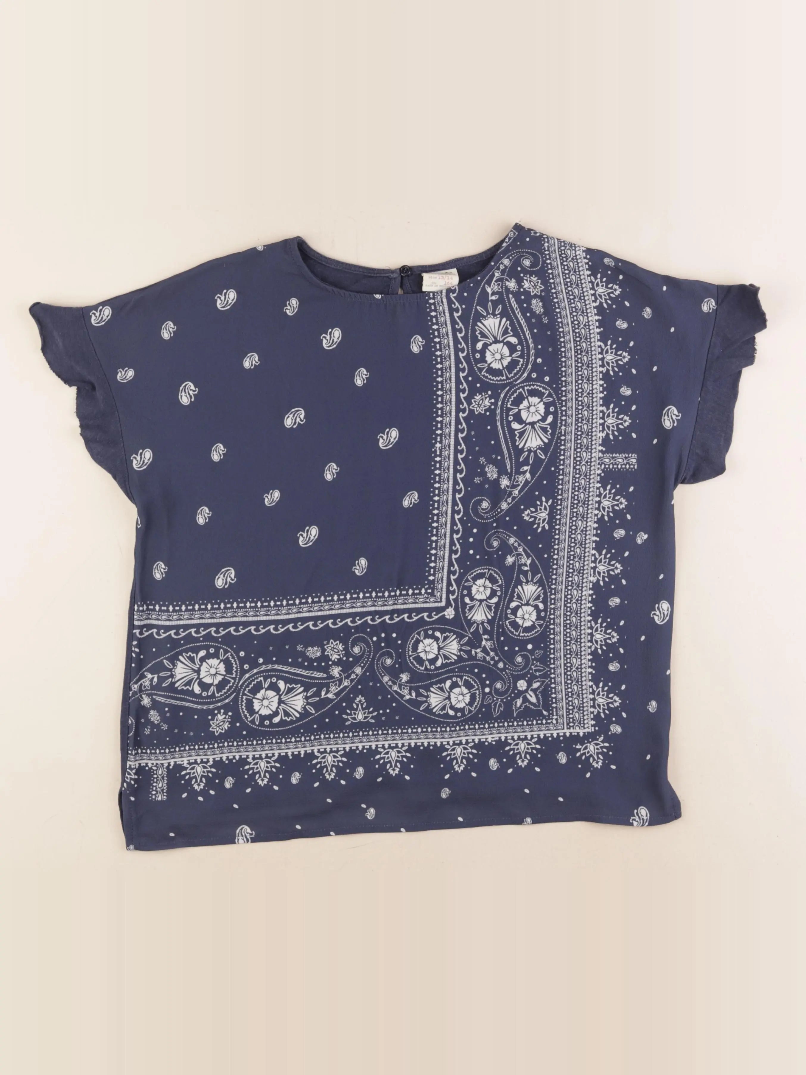 Zara - blouse bleu - 13/14 ans