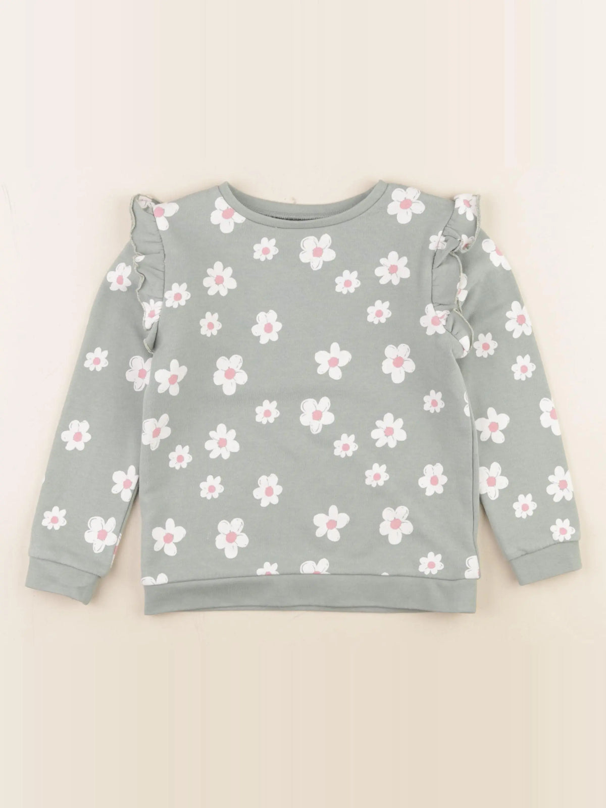 Vertbaudet - sweat vert - 5 ans