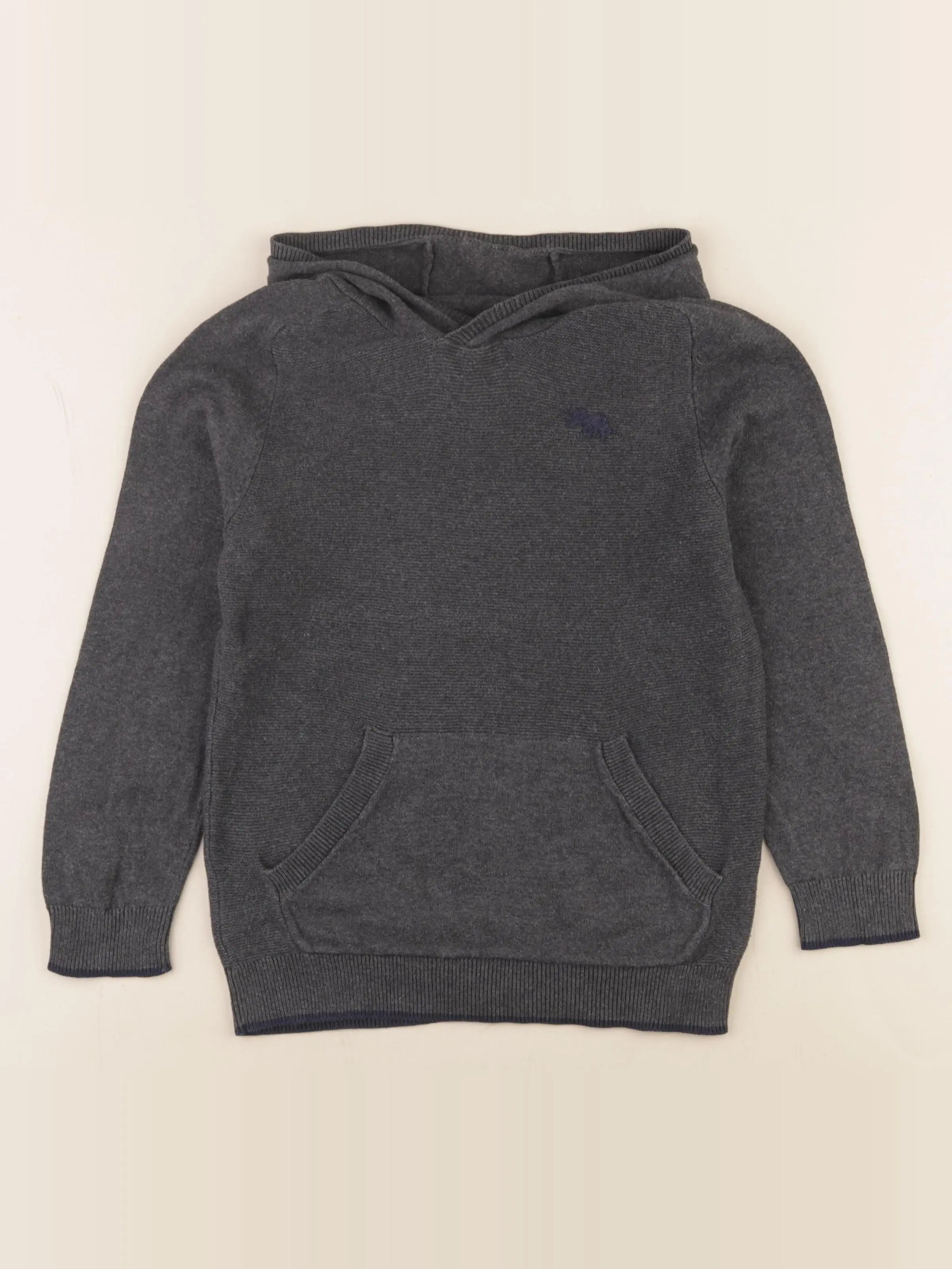 Vertbaudet - pull gris - 8 ans