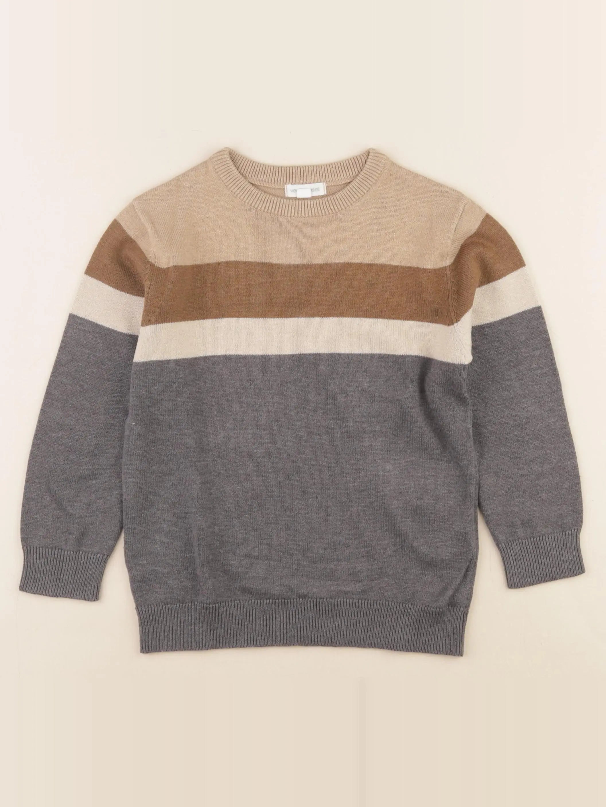 Vertbaudet - pull marron - 5 ans