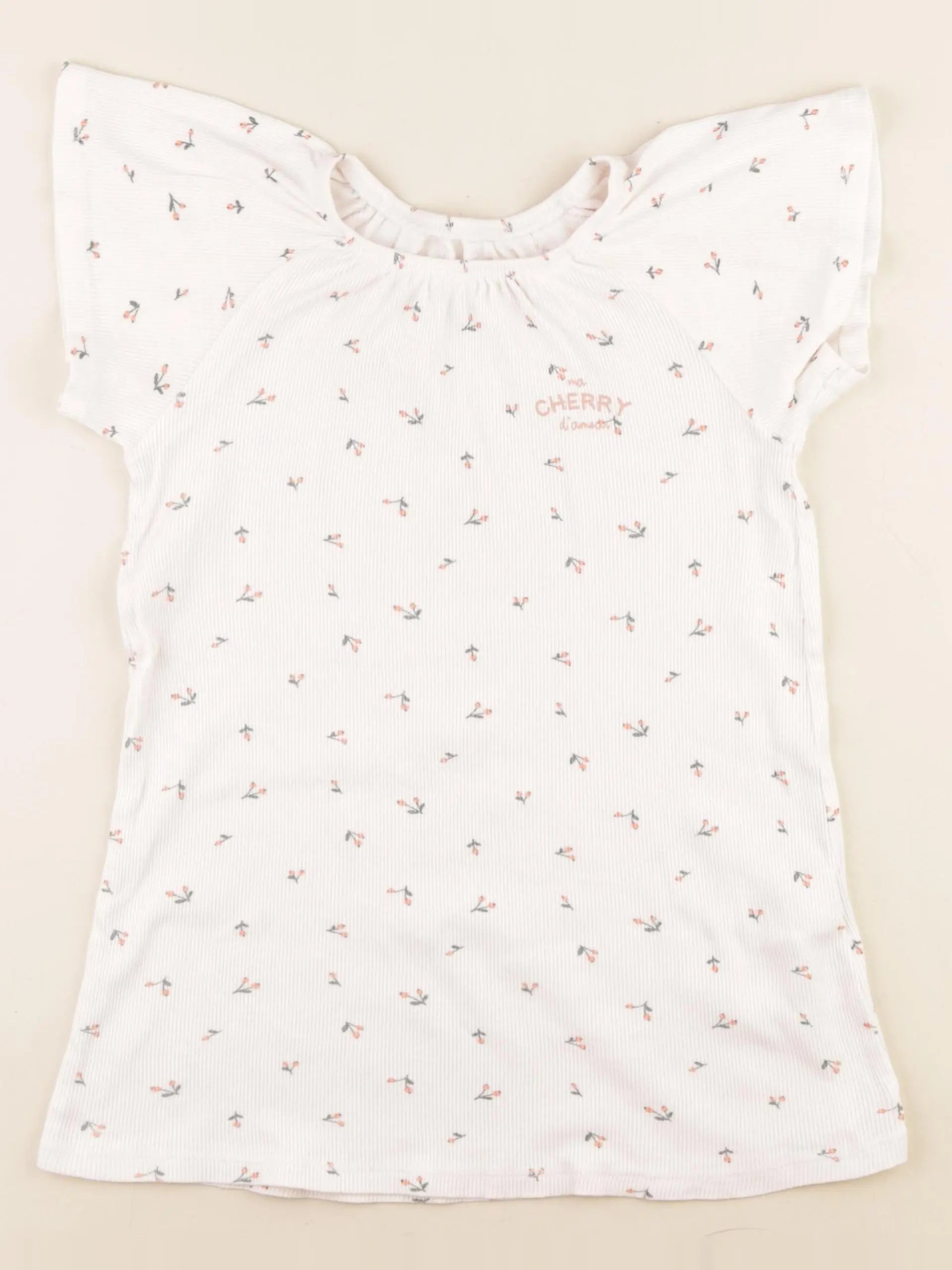Vertbaudet - tee-shirt blanc - 6 ans