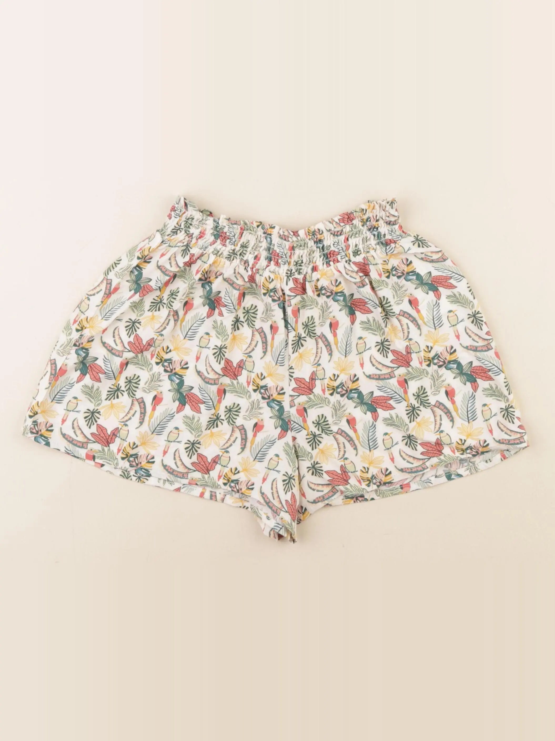 Vertbaudet - short vert, multicolore - 7 ans