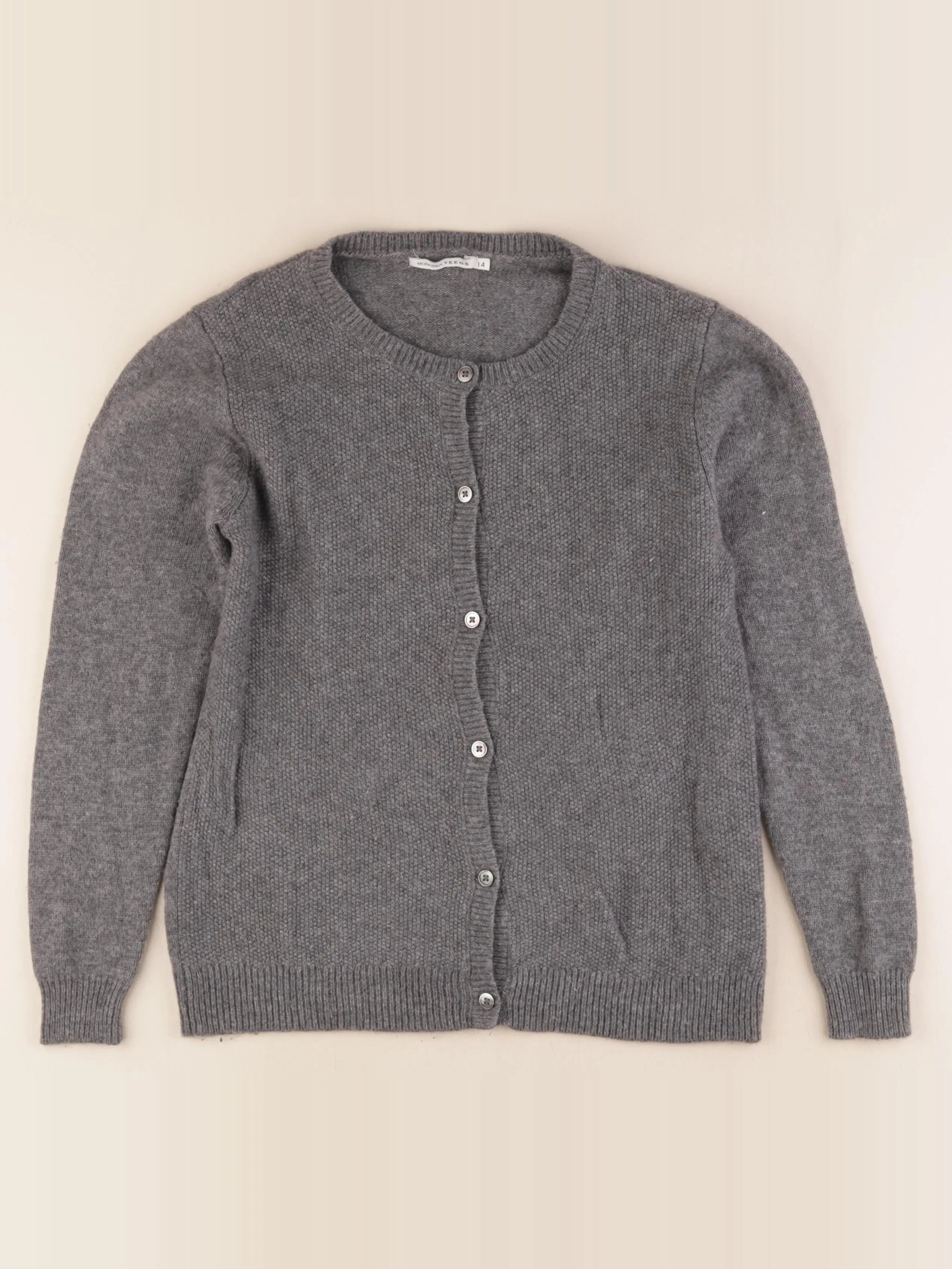 Monoprix - gilet gris - 14 ans