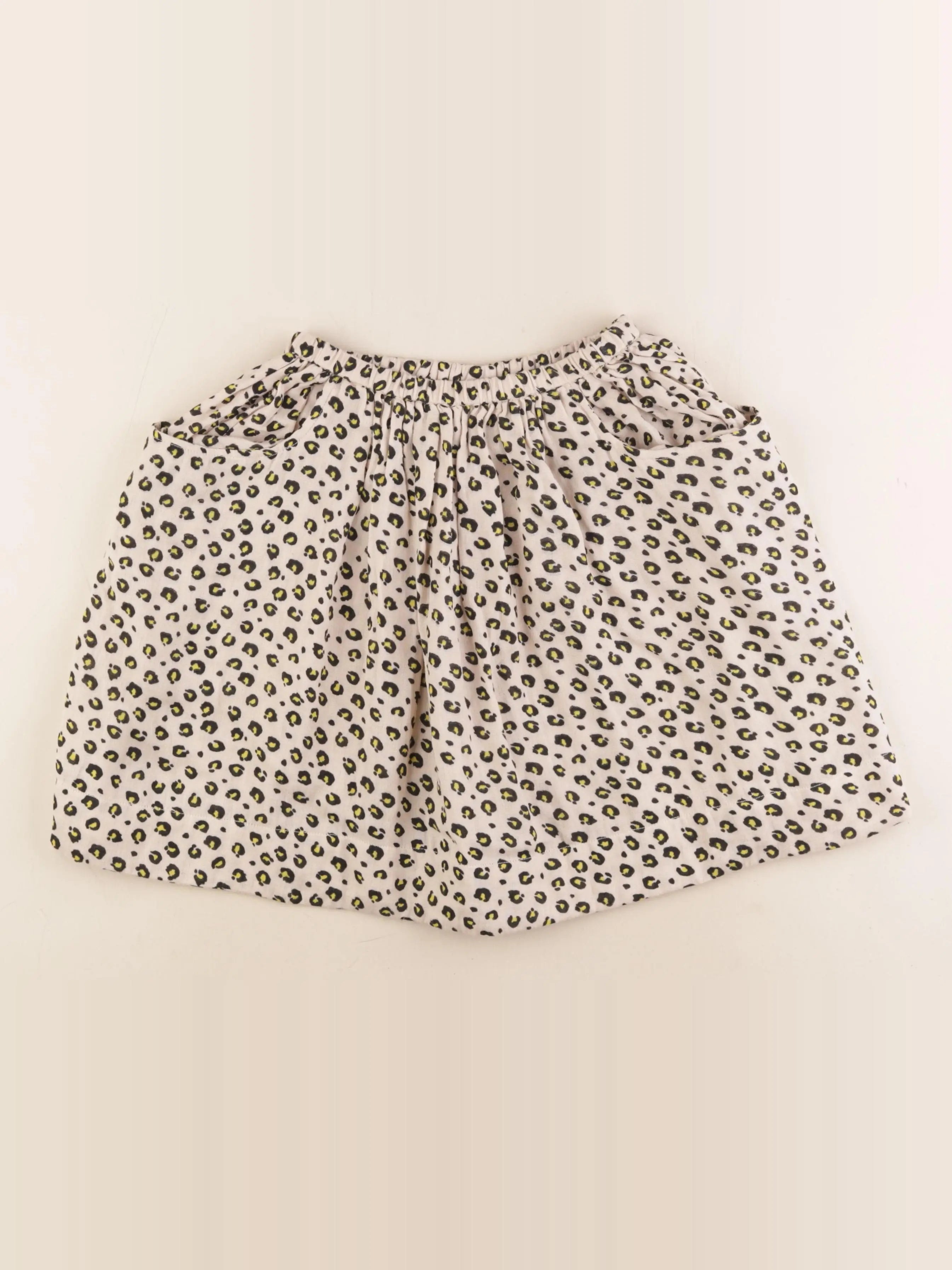 Bonton - jupe beige, noir - 10 ans