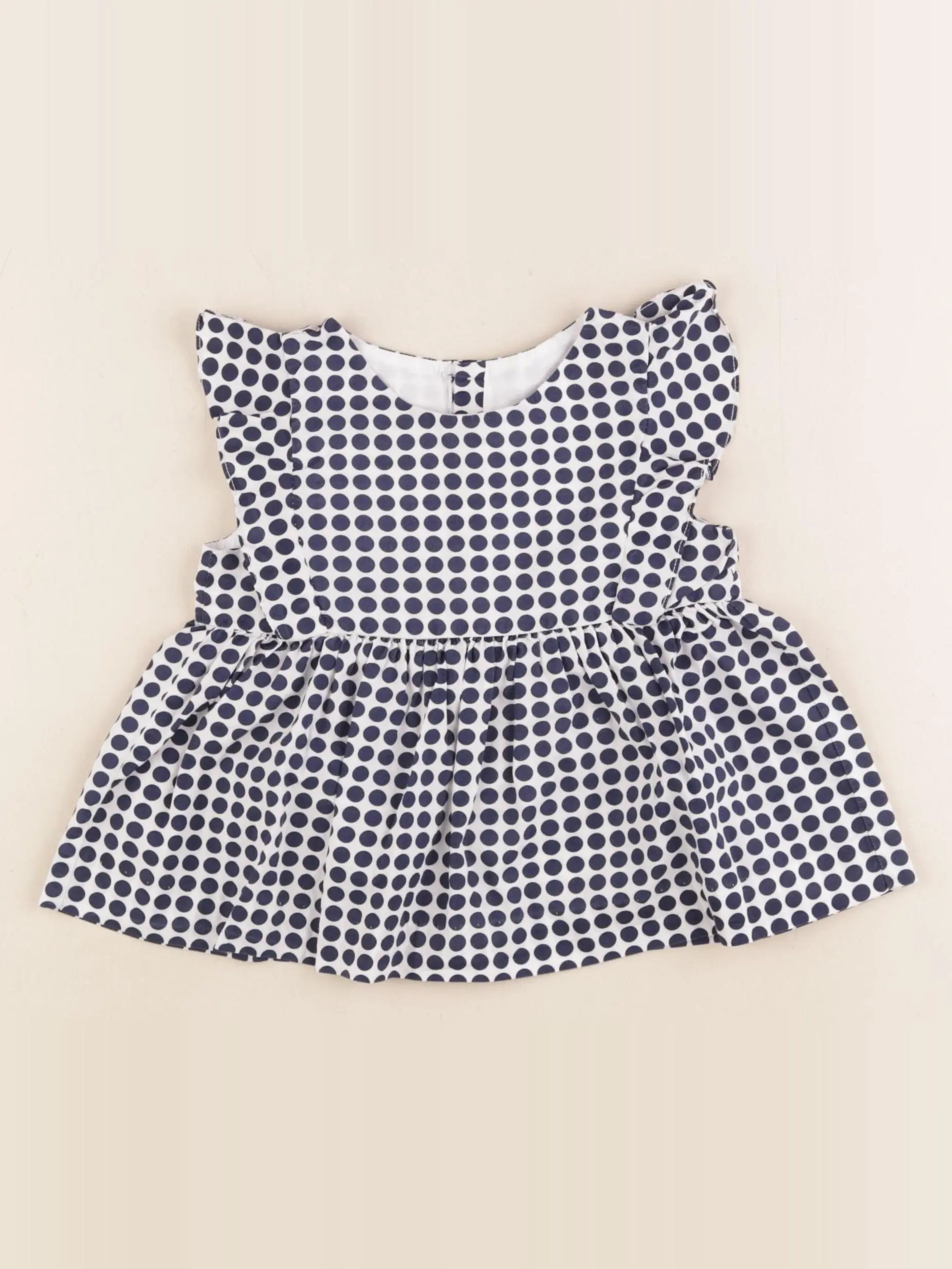 Jacadi - blouse bleu, blanc - 24 mois