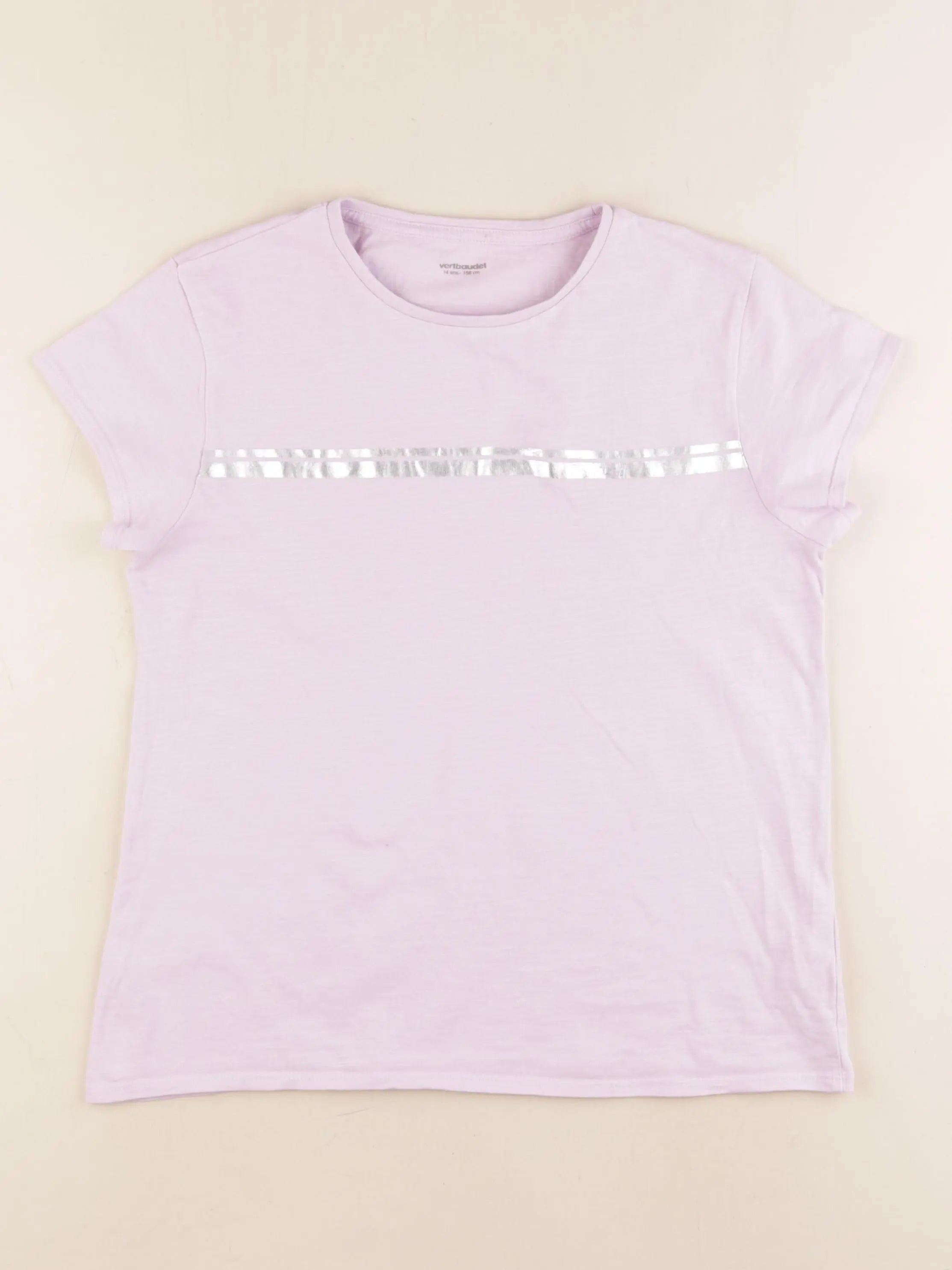 Vertbaudet - tee-shirt violet - 14 ans
