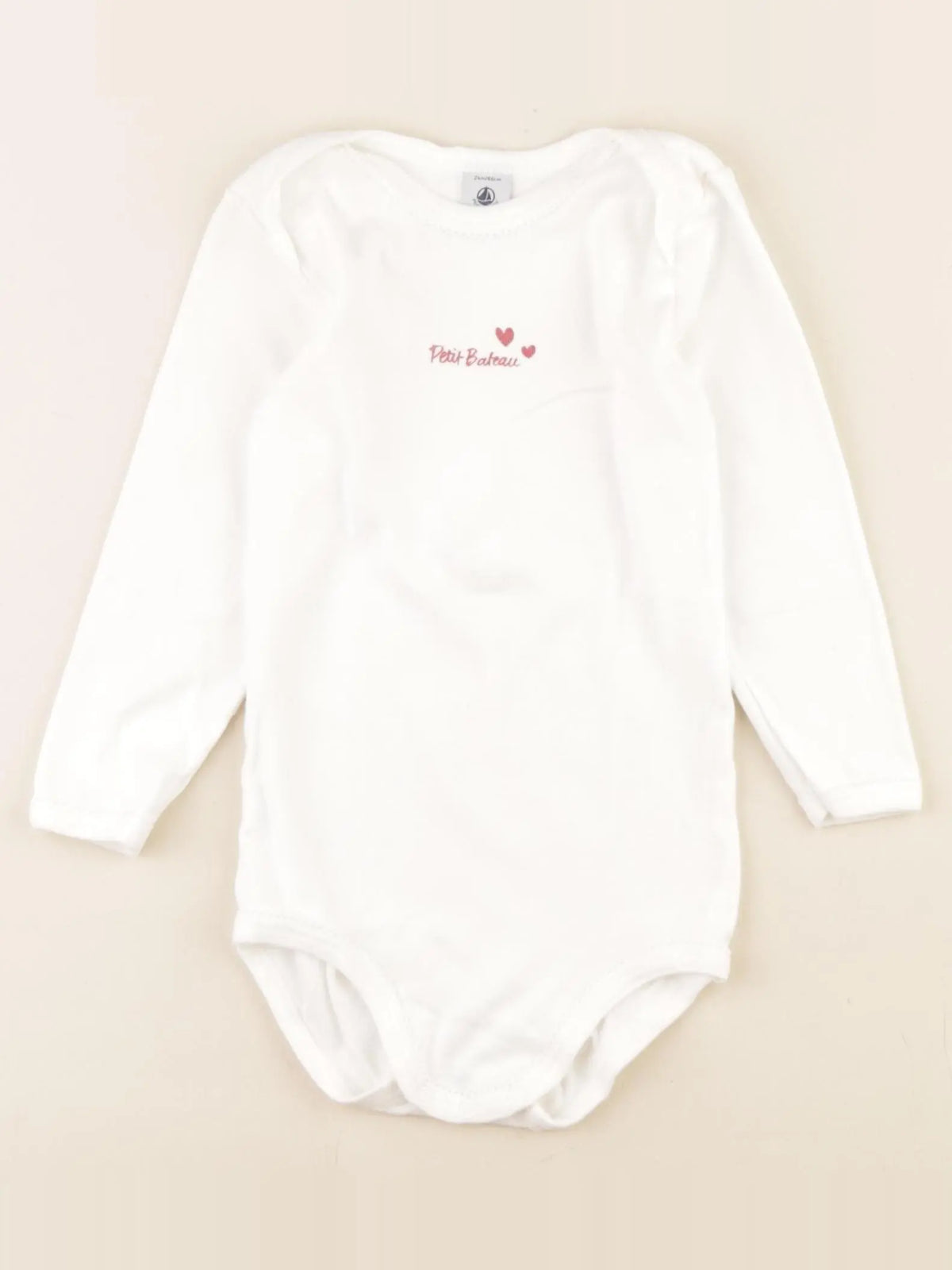 Petit Bateau - body blanc - 24 mois