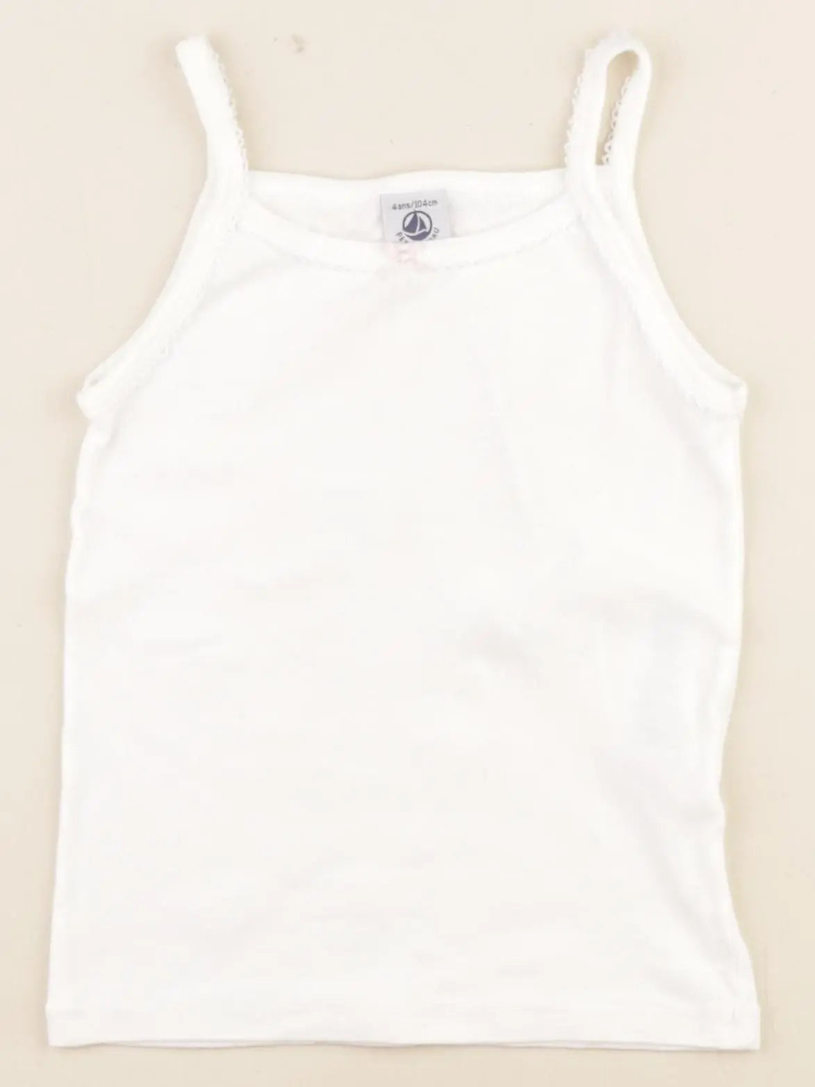 Petit Bateau - maillot de corps blanc - 4 ans