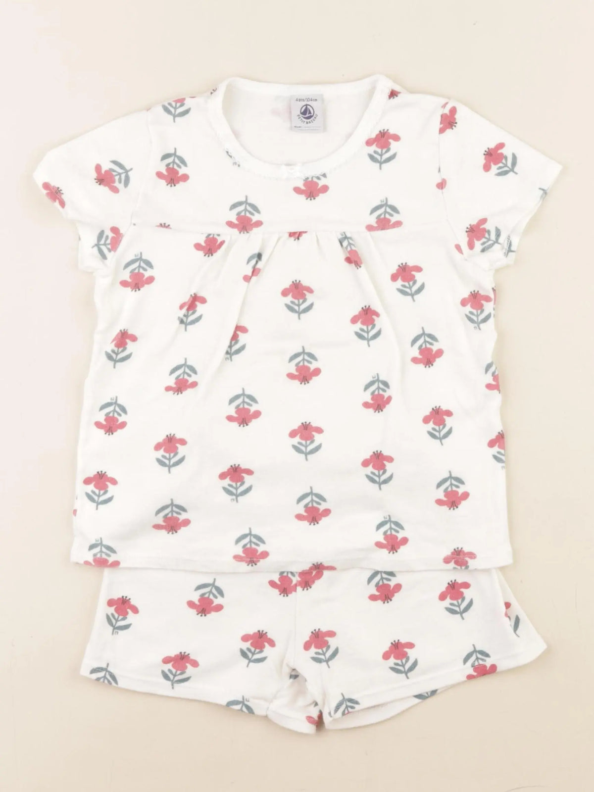 Petit Bateau - pyjama coton multicolore - 4 ans