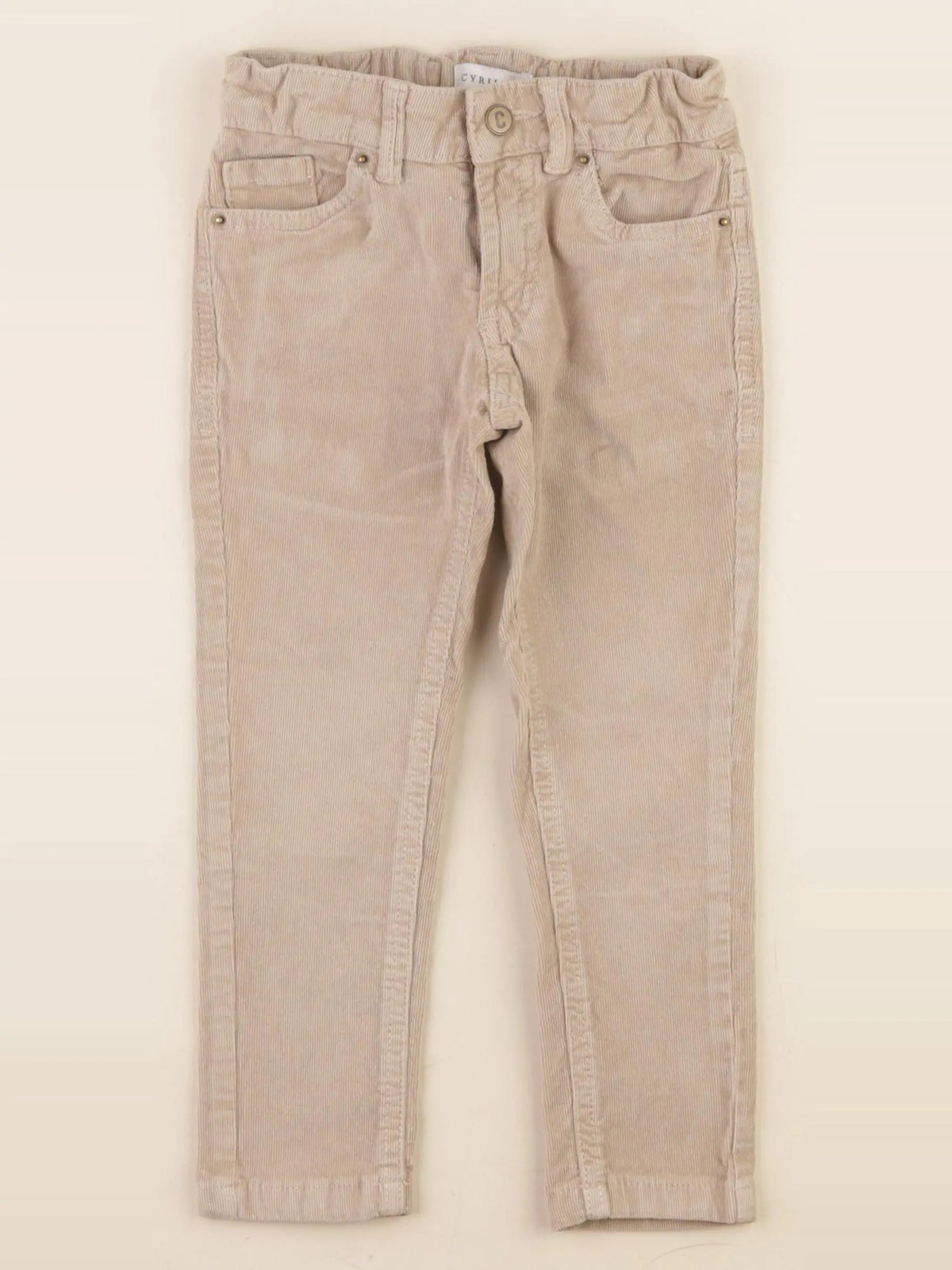 Cyrillus - pantalon beige - 4 ans