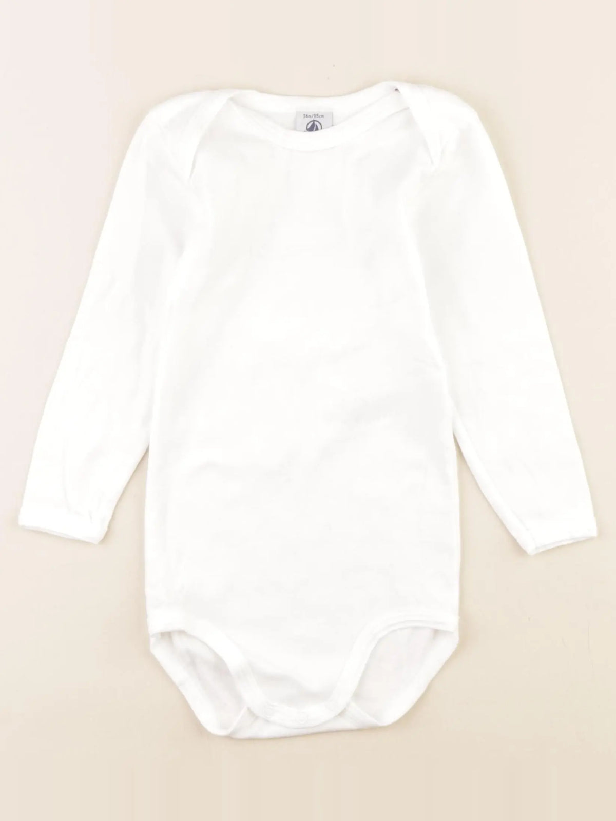 Petit Bateau - body blanc - 36 mois