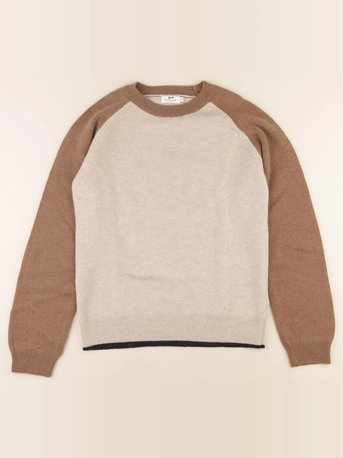 Cyrillus - pull marron - 14 ans
