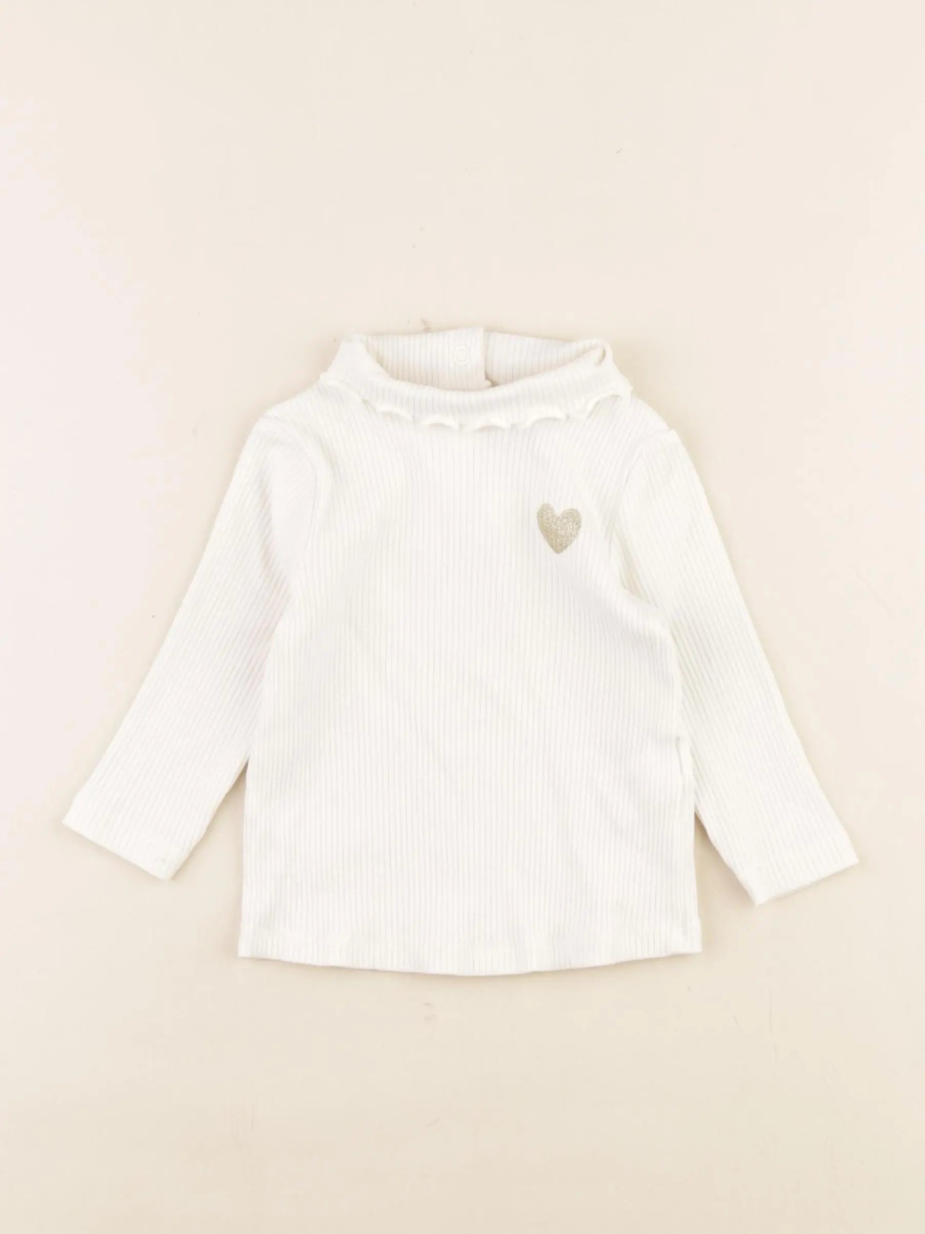 Tape à l'oeil - sous-pull beige - 9 mois