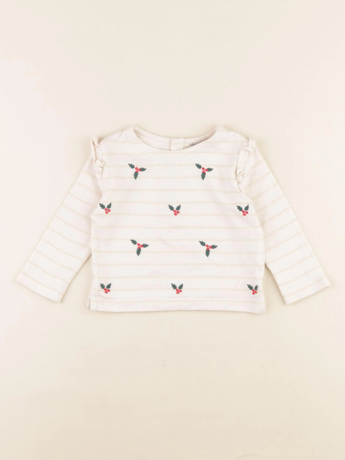 Boutchou - tee-shirt beige - 9 mois